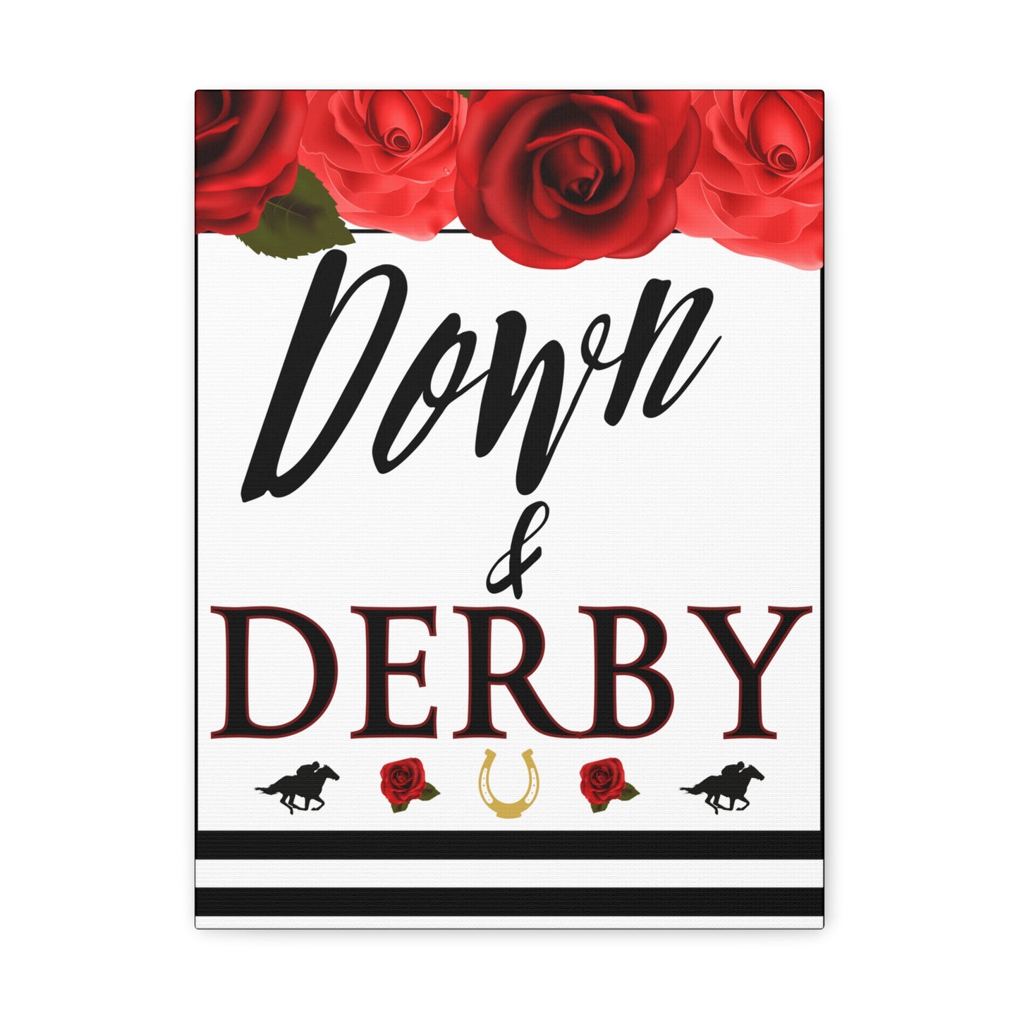 Kentucky Derby Canvas, Kentucky Party Welcome sign,  Kentucky Derby Party, Down and Derby