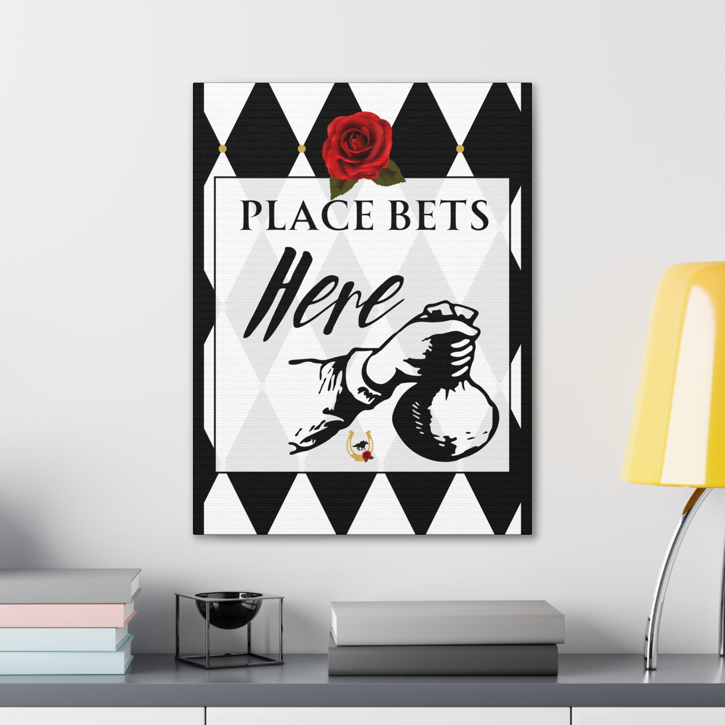 Kentucky Derby Canvas, Kentucky Party Welcome sign,  Kentucky Derby Party, Down and Derby, Place your Bets Here