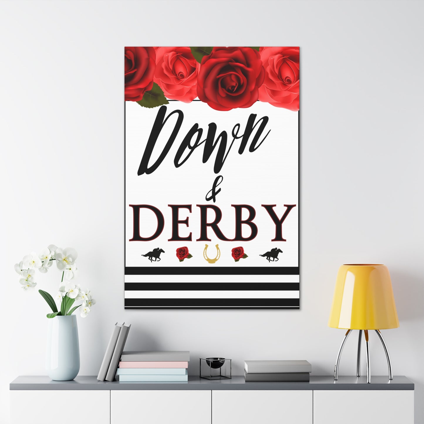 Kentucky Derby Canvas, Kentucky Party Welcome sign,  Kentucky Derby Party, Down and Derby