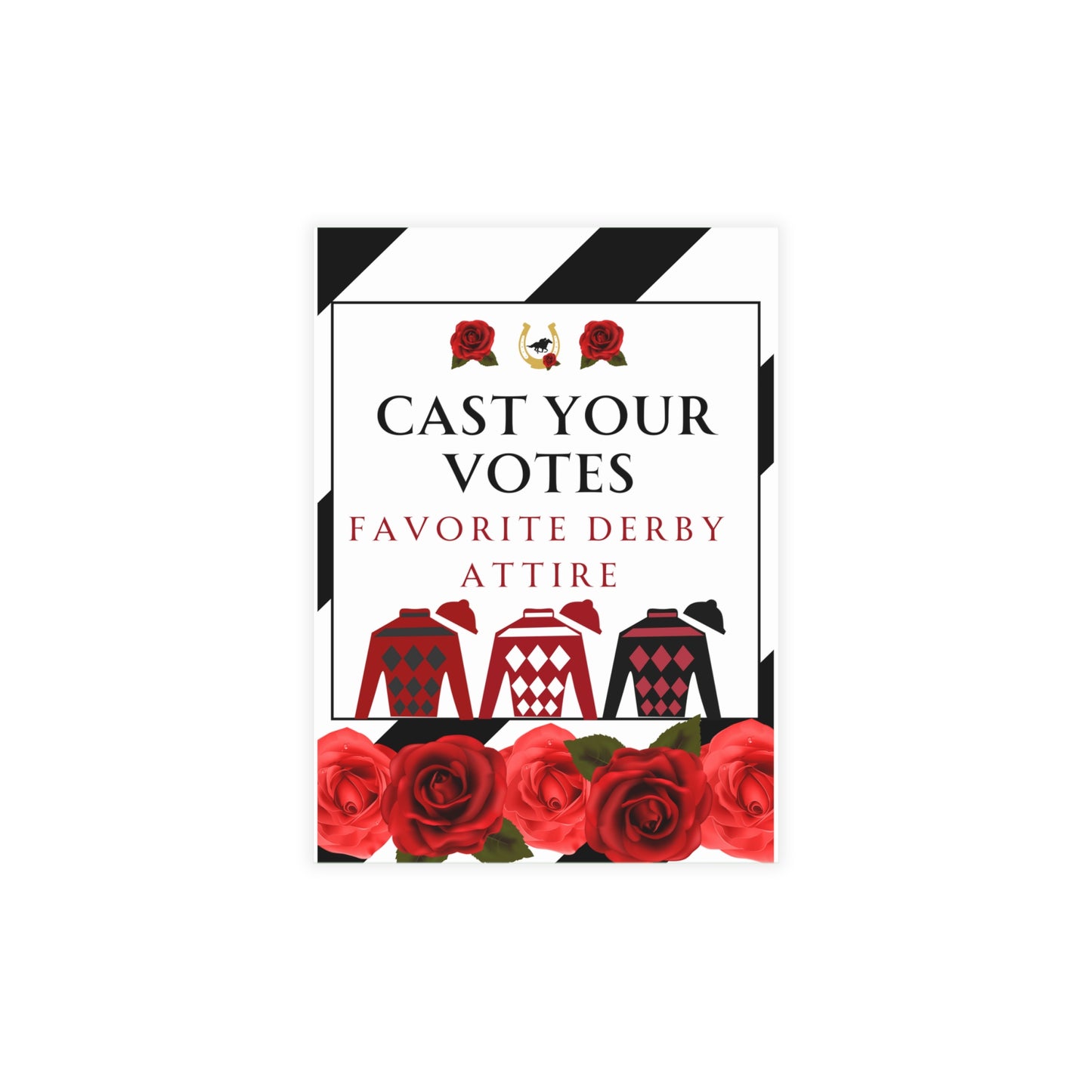 Kentucky Derby Party, Who wore it best voting cards, Kentucky Derby