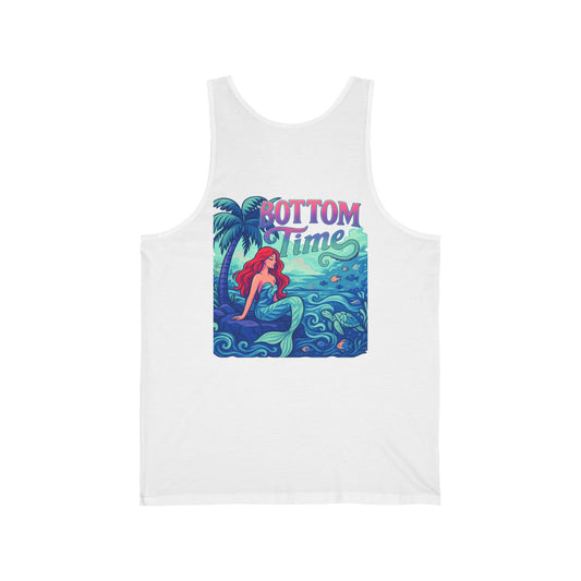Mermaid Tank Top – Bottom Time Beachwear, Summer Apparel, Ocean Lover Gift, Swimwear, Vacation Essentials, beach wear, mens tank,