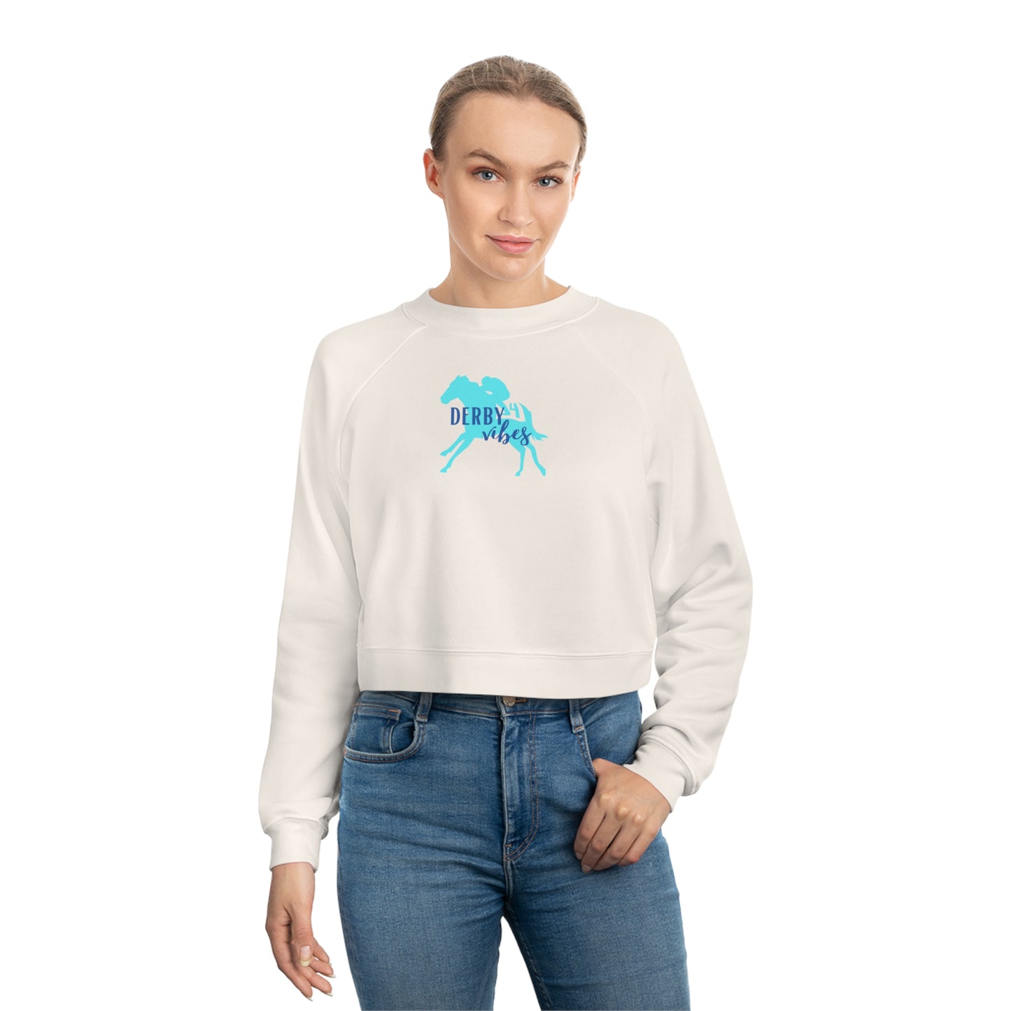 Kentucky Derby Women's Cropped Fleece Pullover