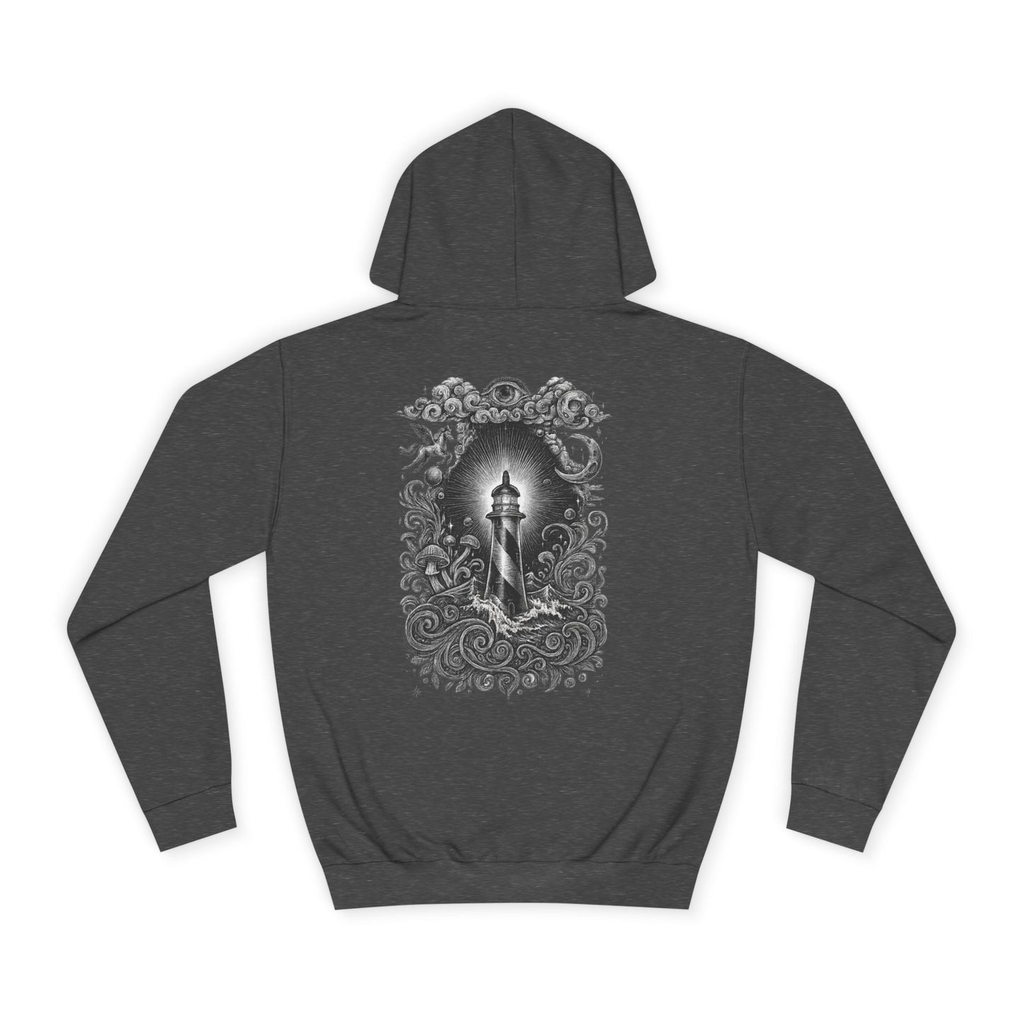 Bottom Time Beach Hoodie, Casual Wear, Gift for Ocean LOVERS, lighthouse, Beach Apparel, Shark Lovers, Unique Hoodie, Gift For Scuba Divers