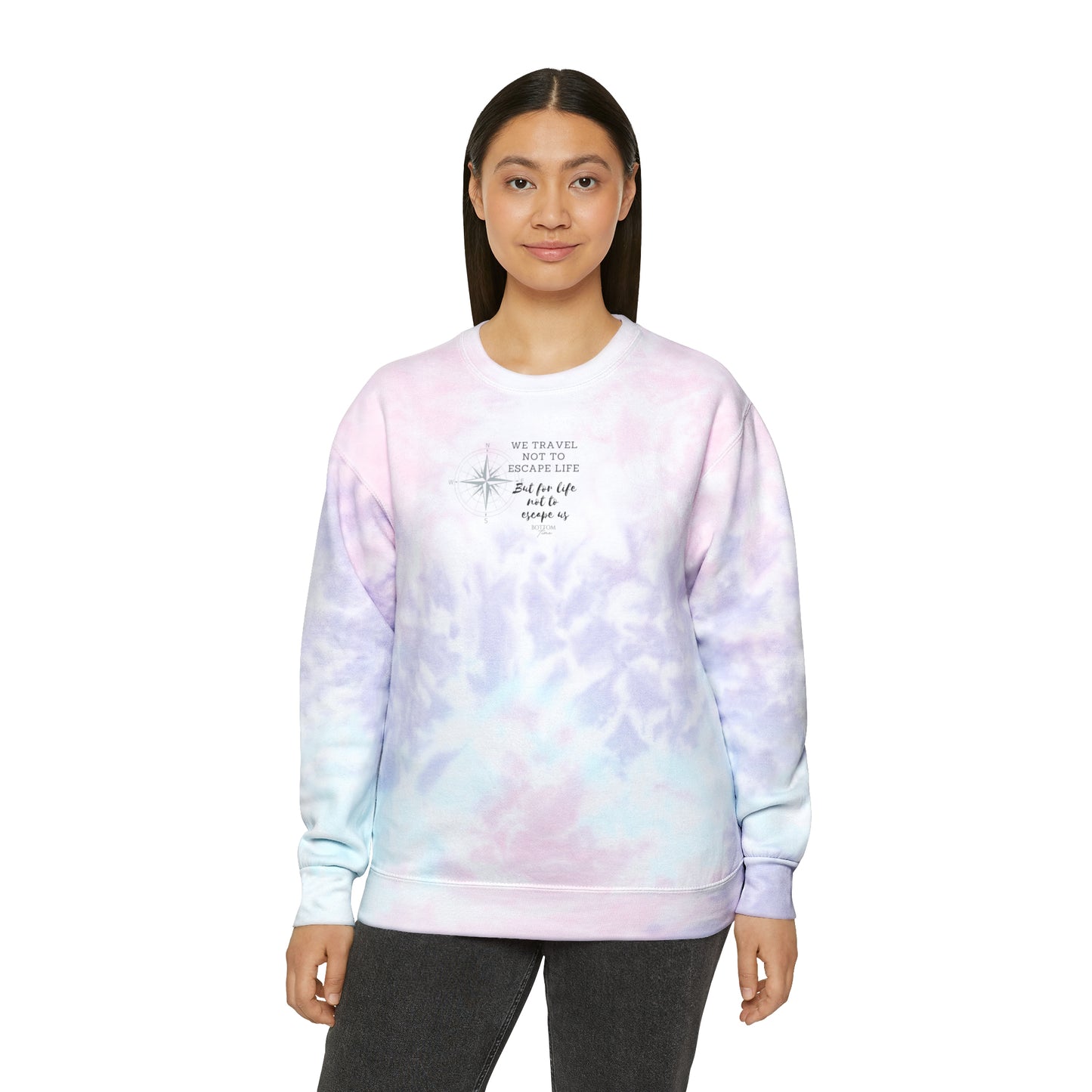 Travel Unisex Tie-Dye Sweatshirt