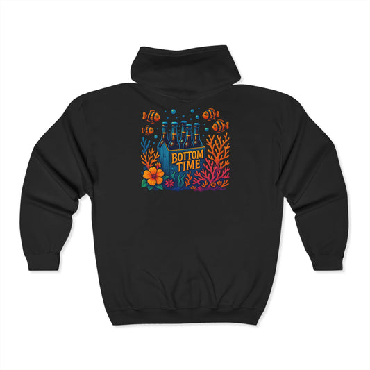 Cozy Unisex Zip-Up Hoodie | Perfect for Relaxing, Scuba gift, Casual Outings, and Gift-Giving - Comfortable, Stylish, beer lovers drinking hoodie, beach wear, bonfire sweatshirt