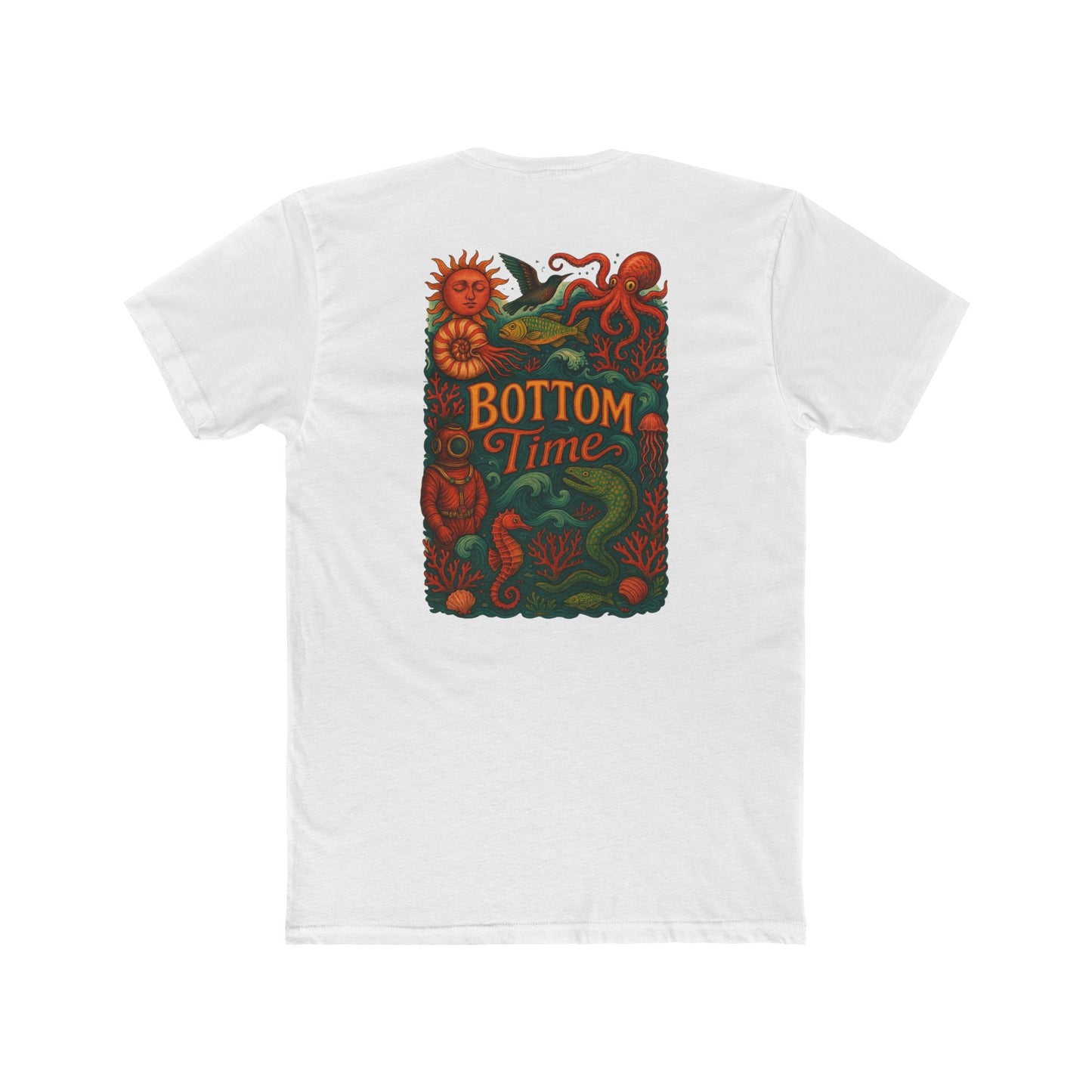 Vintage-Inspired Octopus Tee, Scuba diver t-shirt, Bottom Time Shirt, Unisex Crewneck, Perfect for Ocean Lovers, Nautical Apparel, Summer Casual Wear, [...]