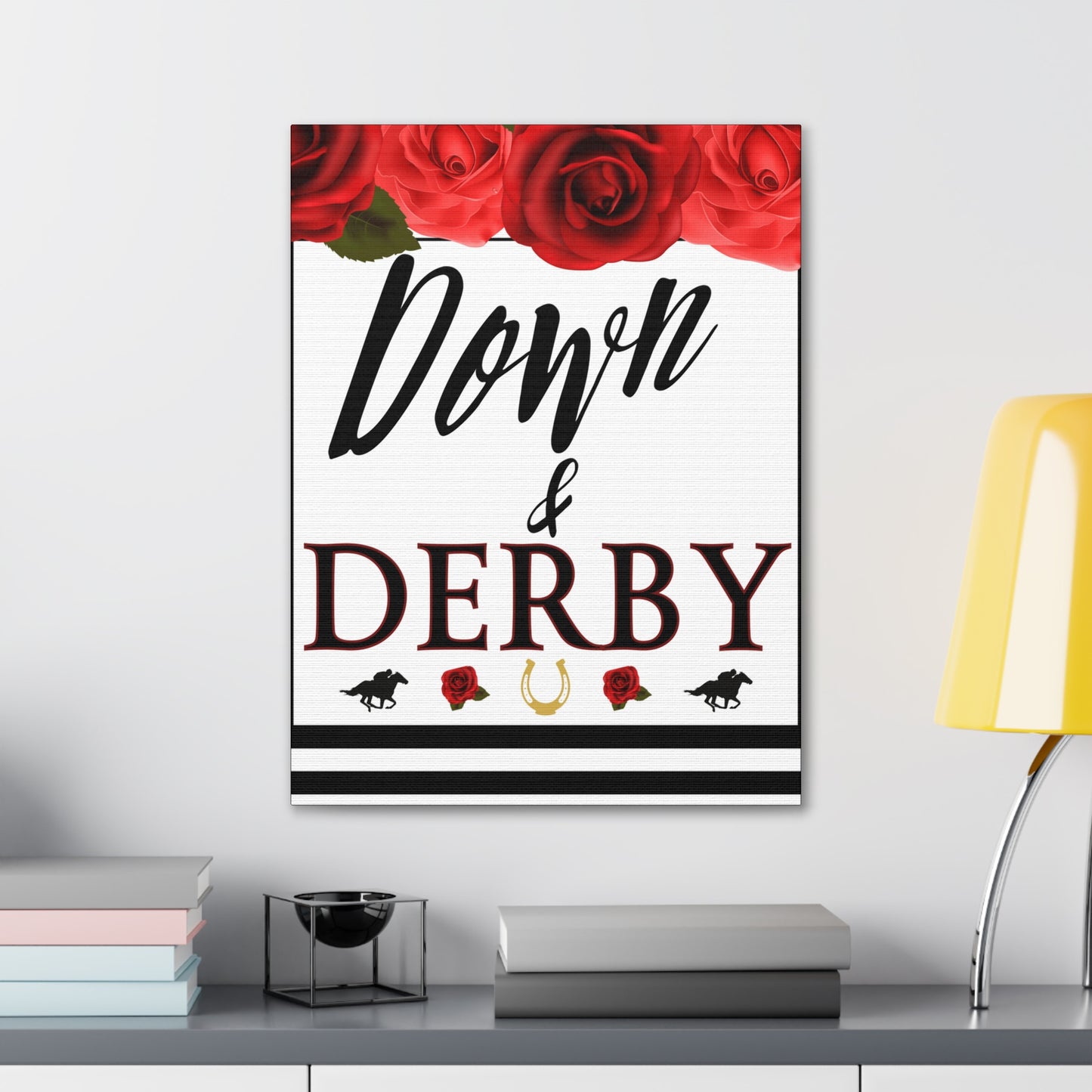 Kentucky Derby Canvas, Kentucky Party Welcome sign,  Kentucky Derby Party, Down and Derby