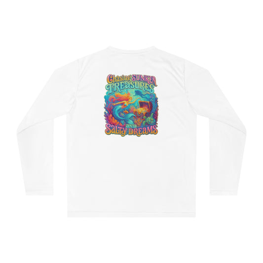 Unisex Performance Long Sleeve Shirt - Beachy Vibes, Sporty Wear, Gift for Ocean Lovers, Summer Essentials, Vacation Attire
