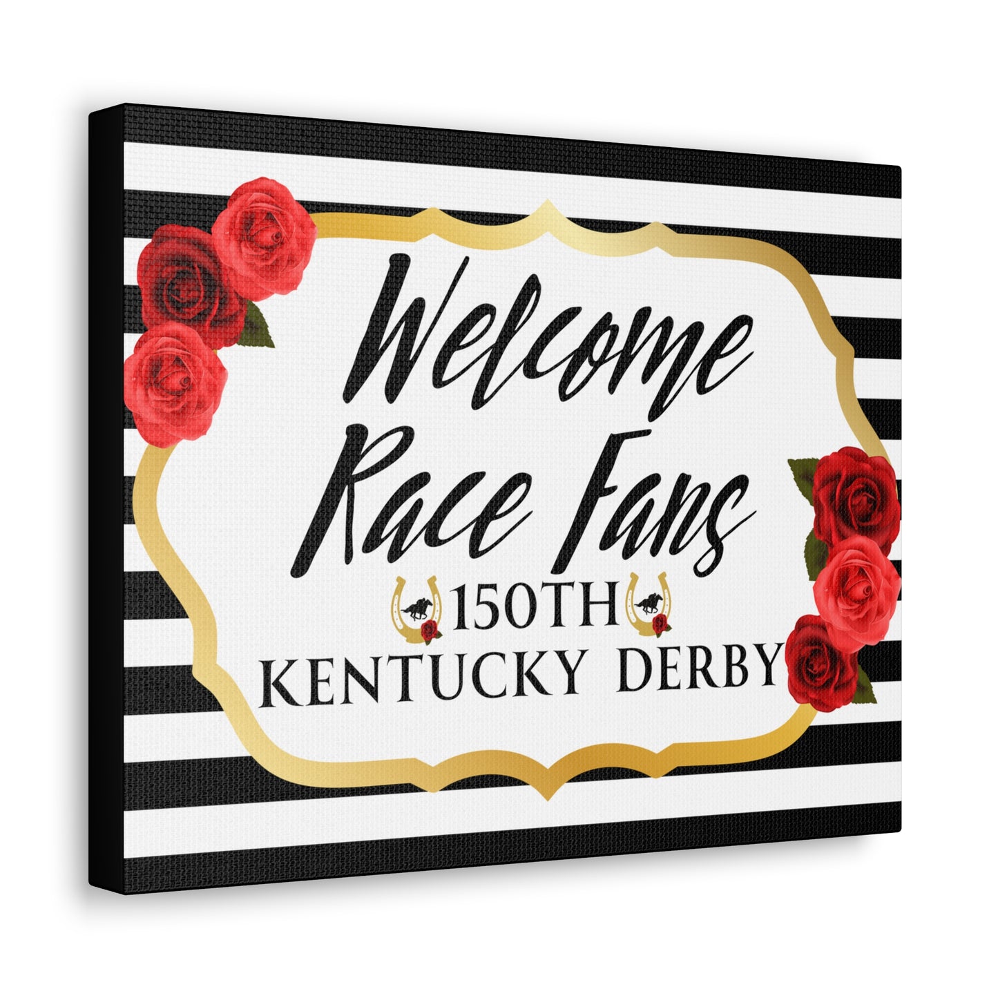 Kentucky Derby Canvas, Kentucky Party Welcome sign,  Kentucky Derby Party