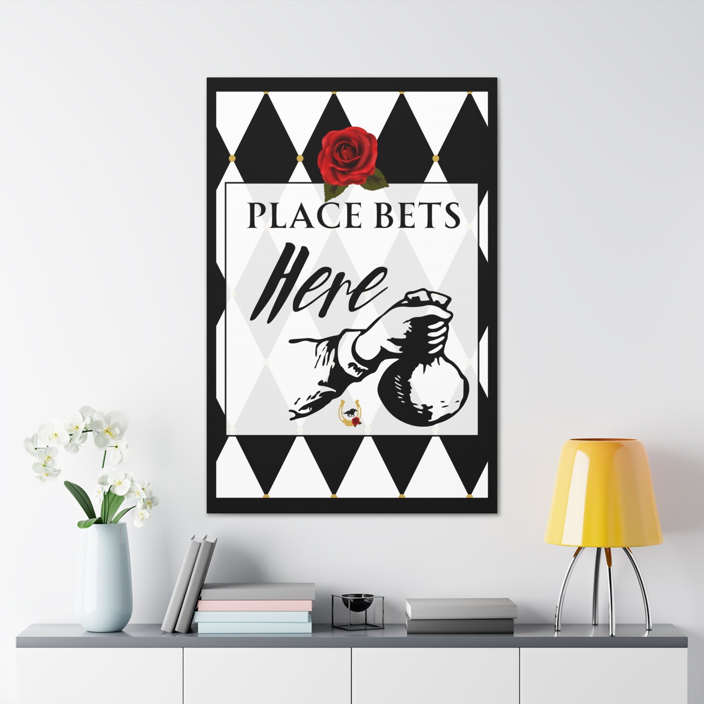 Kentucky Derby Canvas, Kentucky Party Welcome sign,  Kentucky Derby Party, Down and Derby, Place your Bets Here