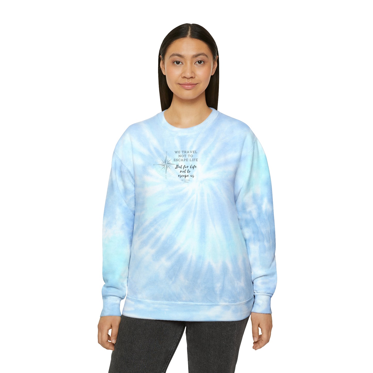 Travel Unisex Tie-Dye Sweatshirt