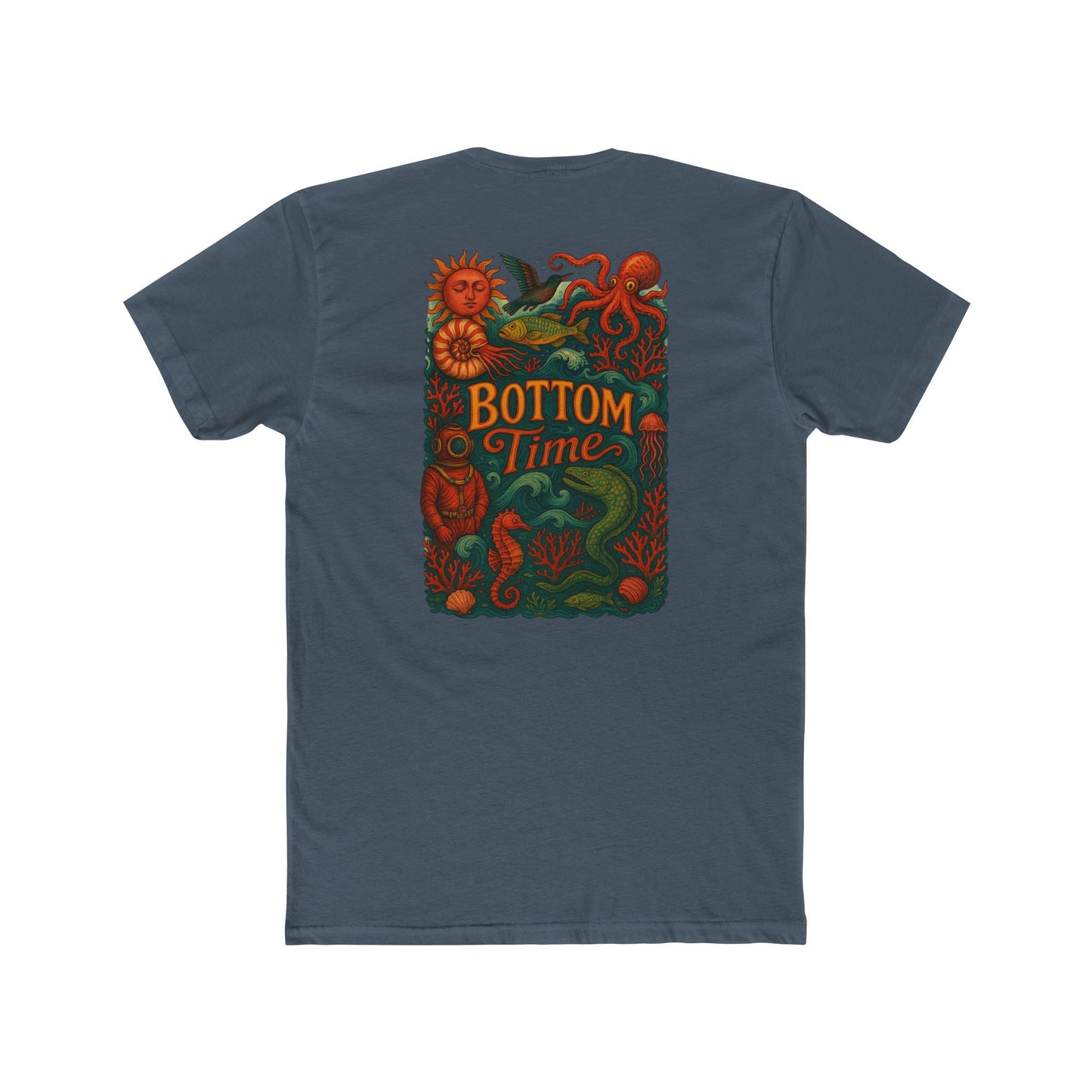 Vintage-Inspired Octopus Tee, Scuba diver t-shirt, Bottom Time Shirt, Unisex Crewneck, Perfect for Ocean Lovers, Nautical Apparel, Summer Casual Wear, [...]