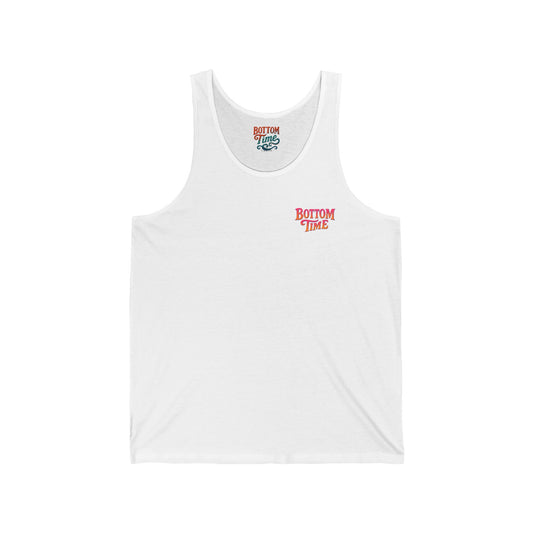 Ocean Vibes Unisex Jersey Tank with girl scuba diver design, Summer Tank, Scuba lovers gift,