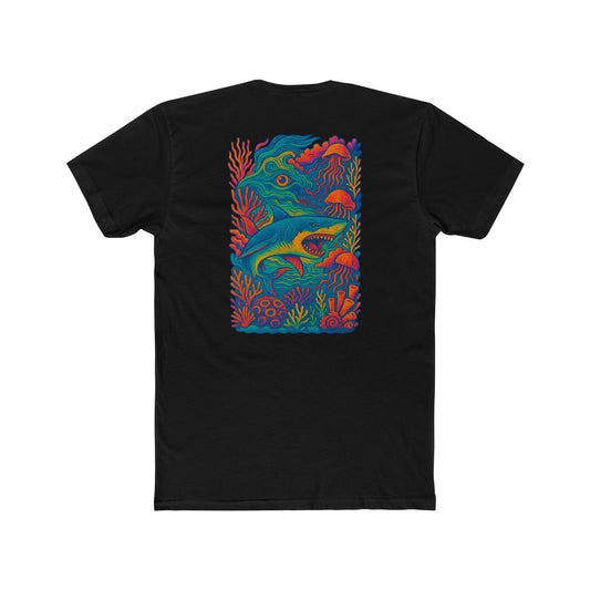 Vibrant Underwater Graphic Tee, Unisex T-Shirt, Ocean-Themed Apparel, Eco-Friendly Cotton, Perfect Gift for Beach Lovers, Summer Fun, Festival shirt, glow party, rave shirt, neon