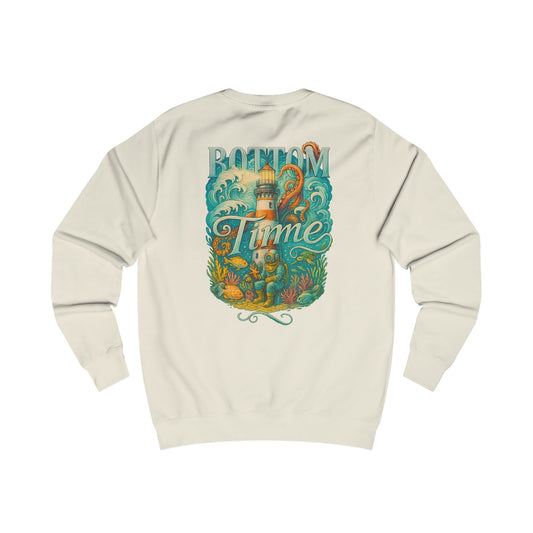 Cozy lighthouse Sweatshirt | scuba diver, fishing, Beach Lover Gift, Summer Vibes, Biver Pullover, Navy Hoodie, Casual Wear, Outdoor Party, vactaion vibes