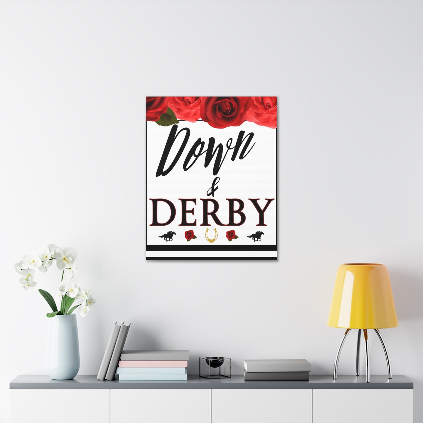 Kentucky Derby Canvas, Kentucky Party Welcome sign,  Kentucky Derby Party, Down and Derby