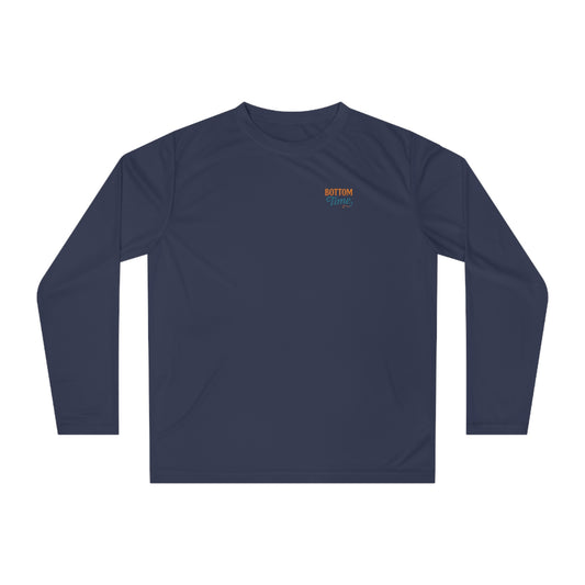 Sun Shirt, Long Sleeve -Bottom Time Long Sleeve Sun Shirt, Boat shirt, Sun Protection shirt, Beach Wear, Outdoor Adventure Shirt, Gift for Water Lovers, Summer Vacation Tee,