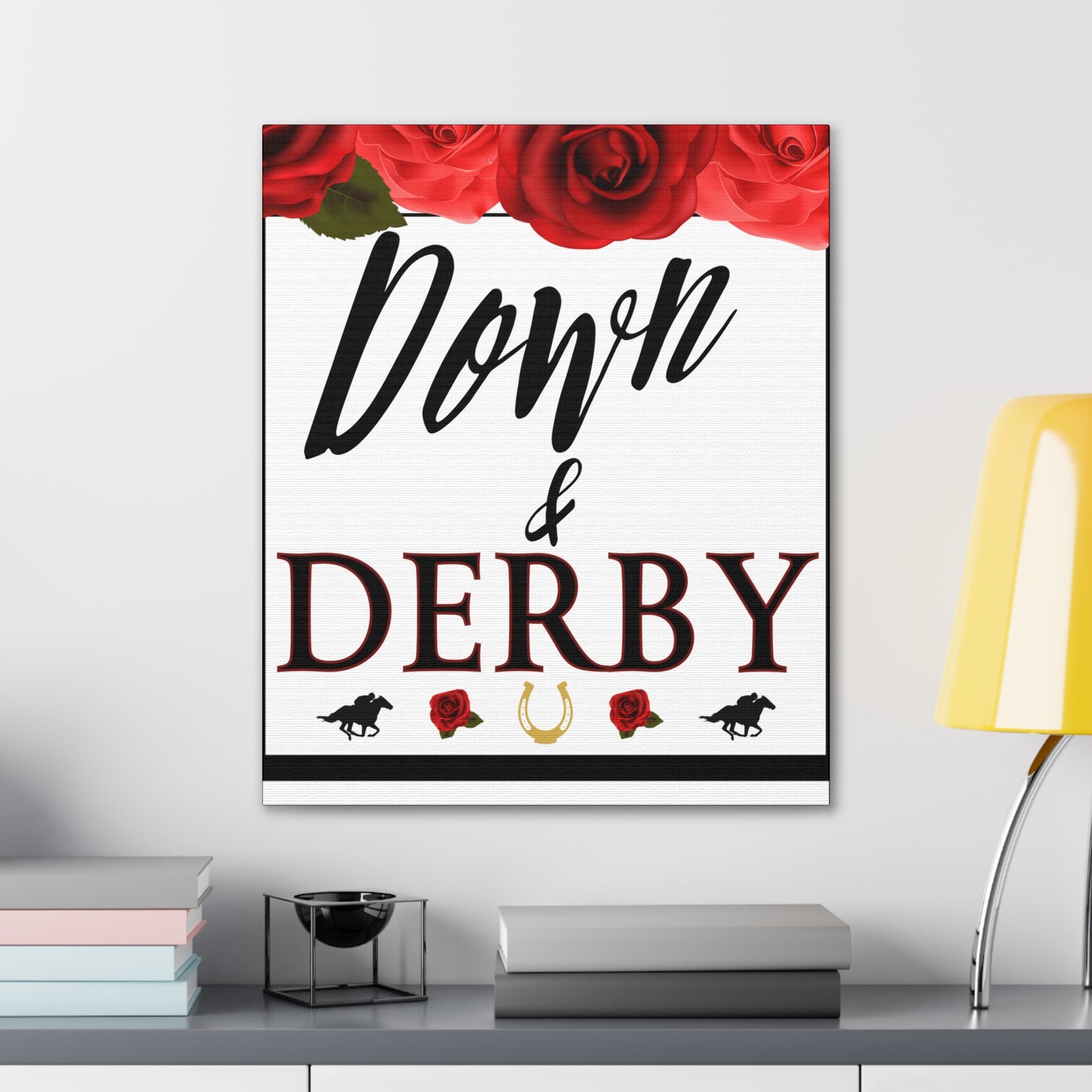 Kentucky Derby Canvas, Kentucky Party Welcome sign,  Kentucky Derby Party, Down and Derby