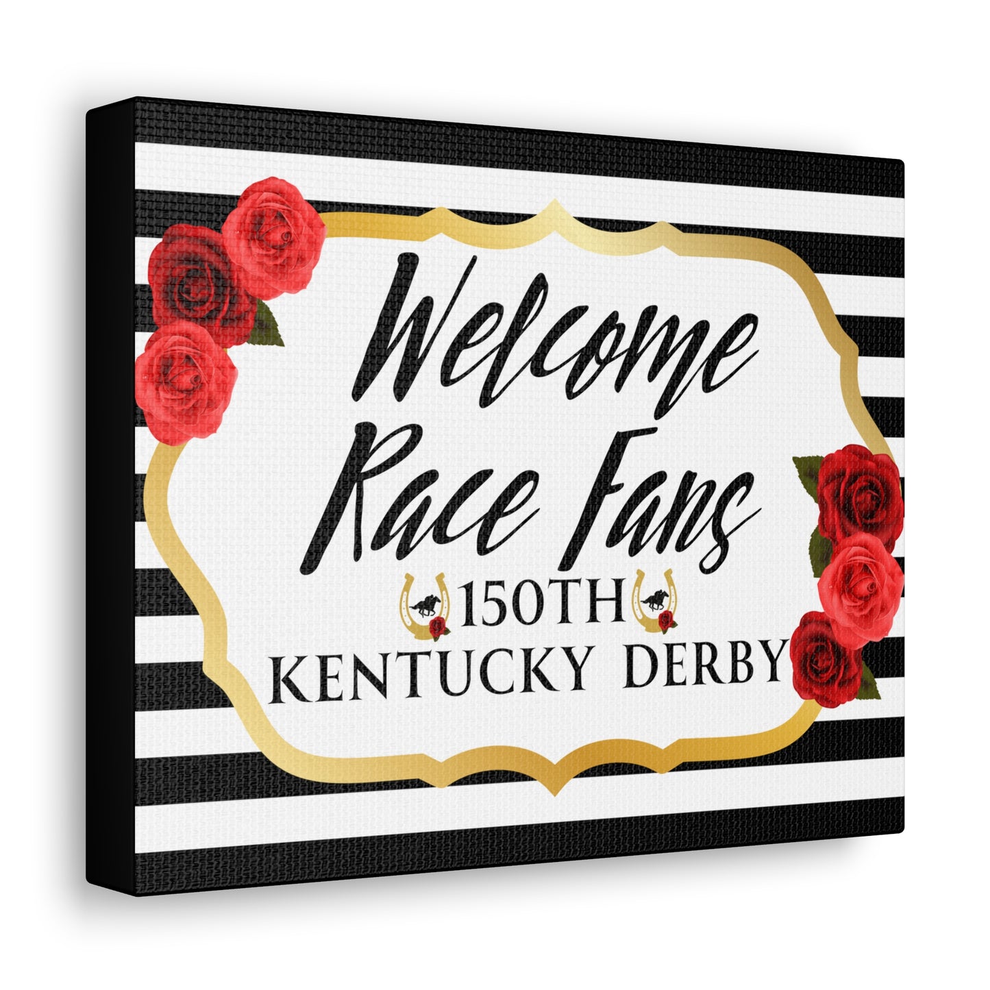 Kentucky Derby Canvas, Kentucky Party Welcome sign,  Kentucky Derby Party