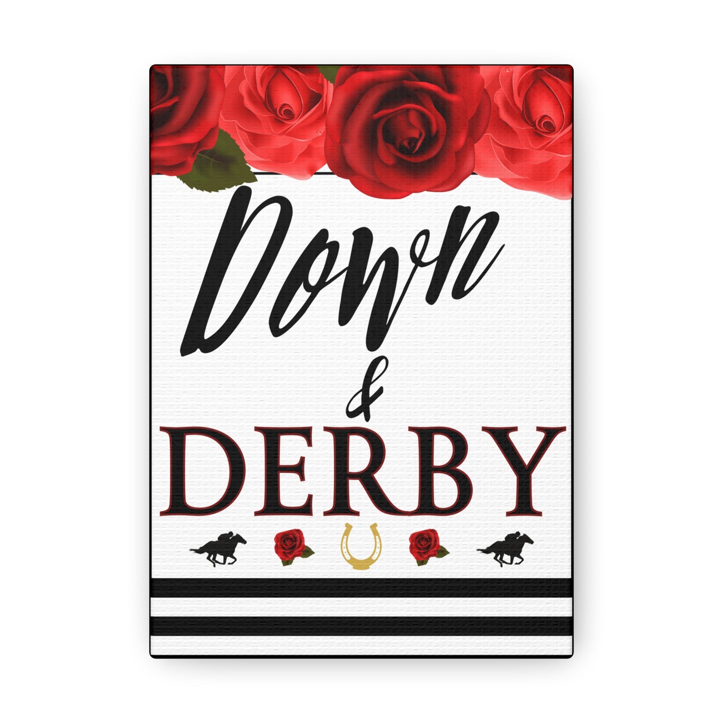 Kentucky Derby Canvas, Kentucky Party Welcome sign,  Kentucky Derby Party, Down and Derby