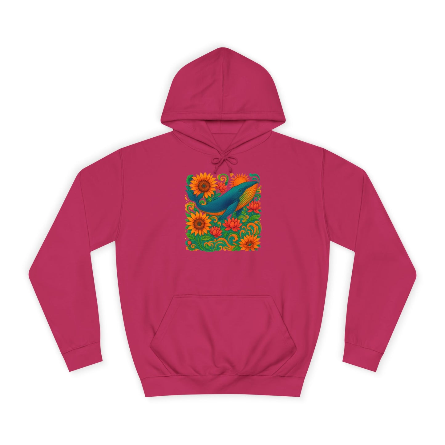 Bottom Time Unisex Whale College Hoodie, Ocean wear, beach lovers, marine animals, octopus, Perfect for Campus Life, Gifts for scuba divers, Relaxed Fit Hoodie, gift for Whale lovers