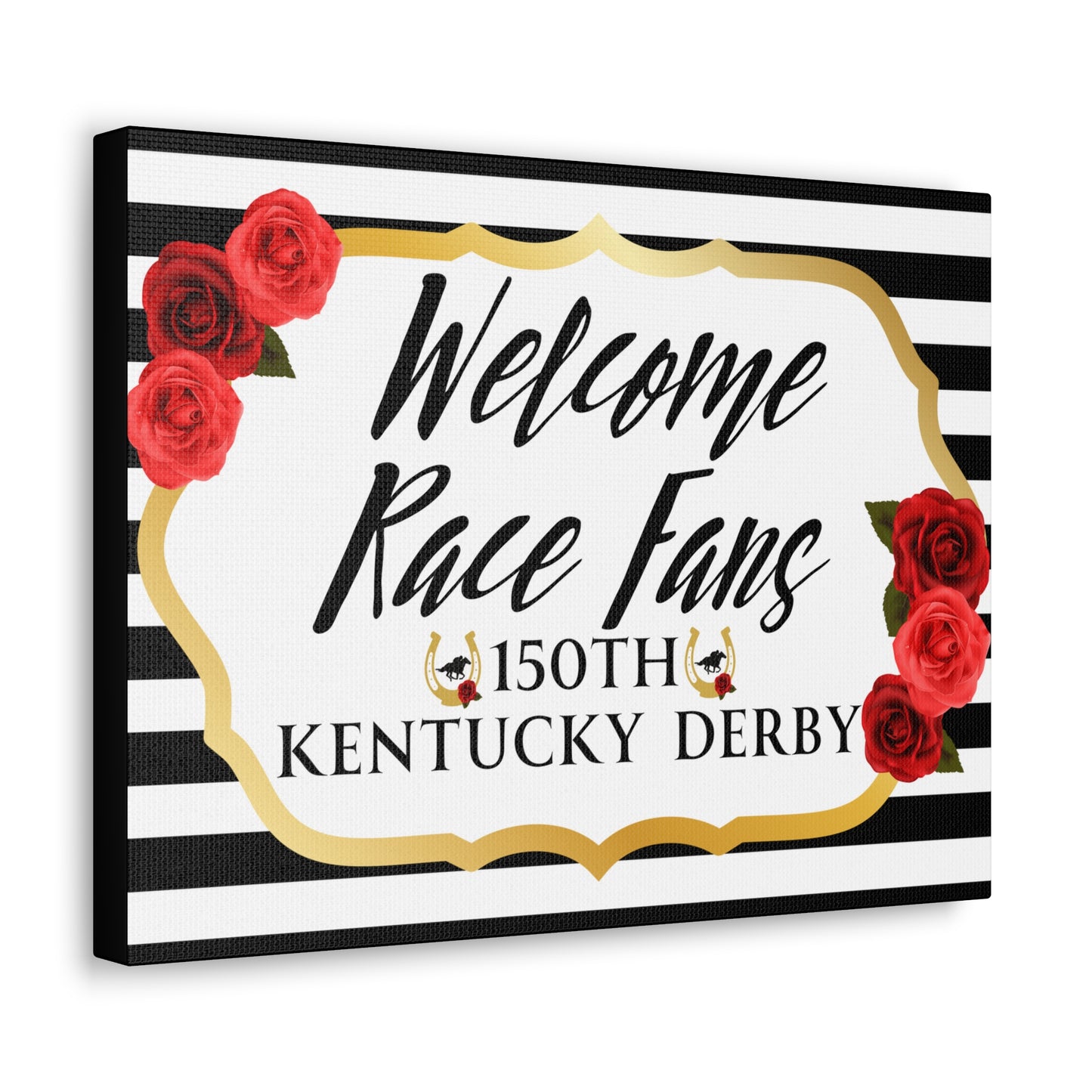 Kentucky Derby Canvas, Kentucky Party Welcome sign,  Kentucky Derby Party