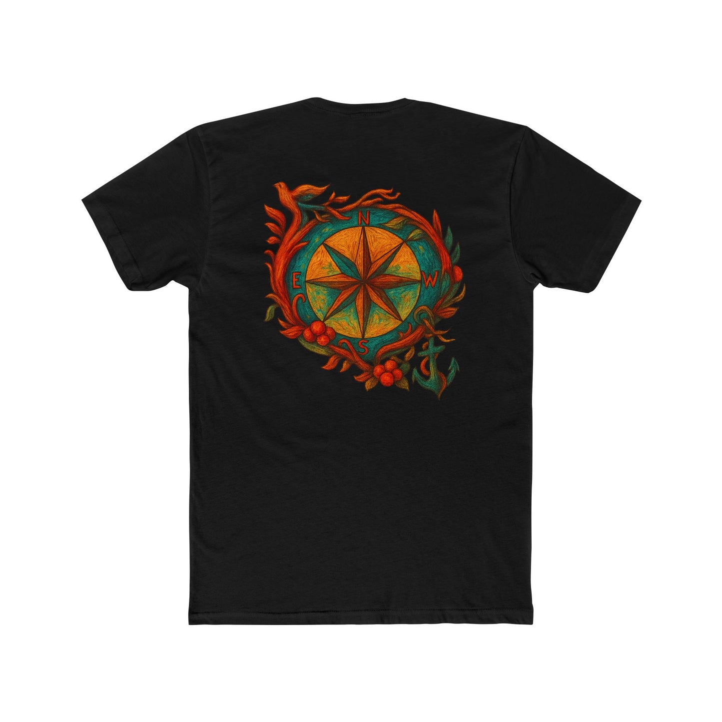 Adventure Compass T-Shirt, Unisex Cotton Crew Tee, Outdoor Apparel, Gift for Travelers, Nature Lover Clothing, Nautical Style Tee, scuba gift, ocean lover gift,