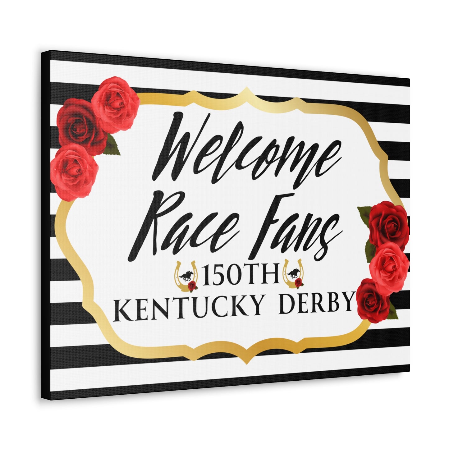 Kentucky Derby Canvas, Kentucky Party Welcome sign,  Kentucky Derby Party