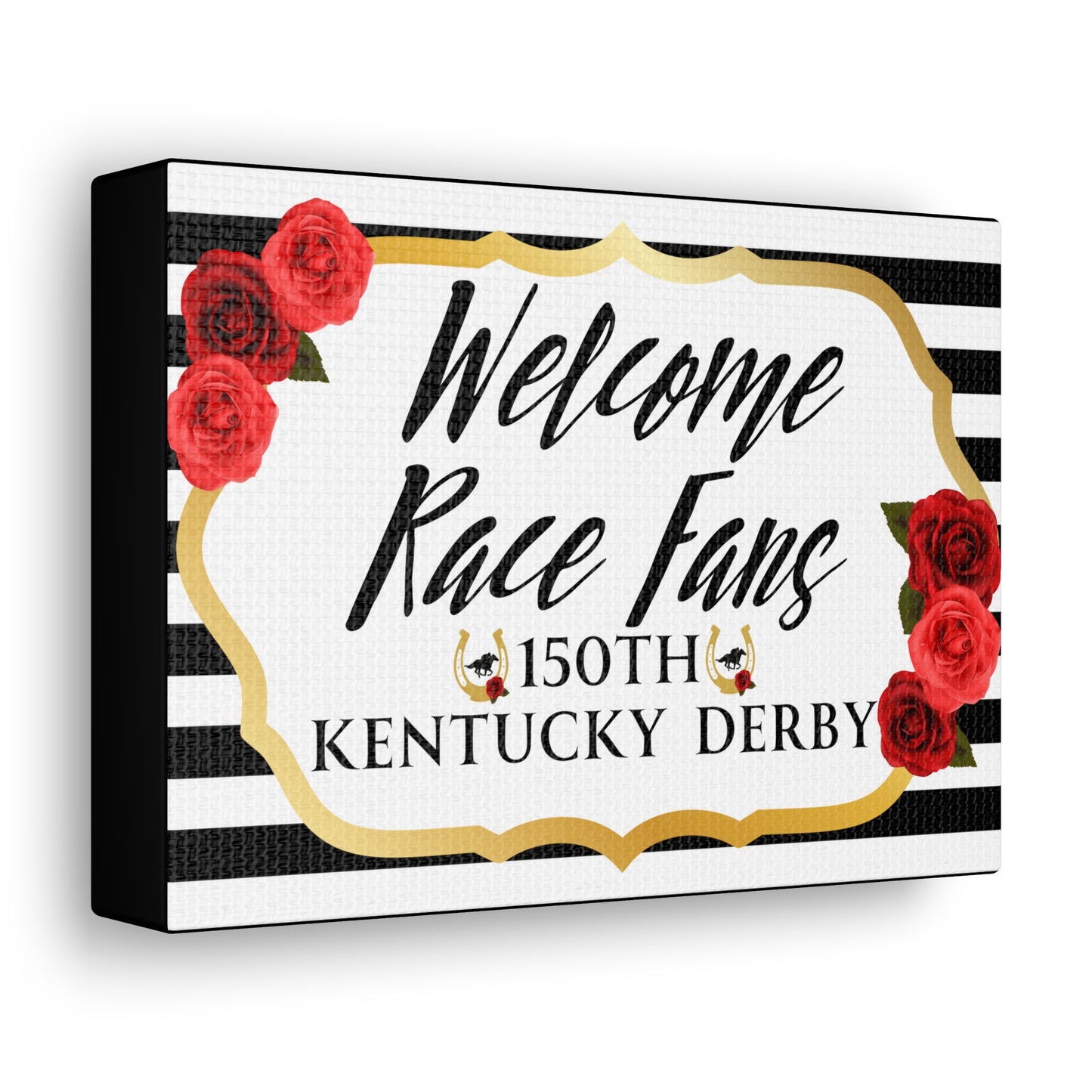 Kentucky Derby Canvas, Kentucky Party Welcome sign,  Kentucky Derby Party