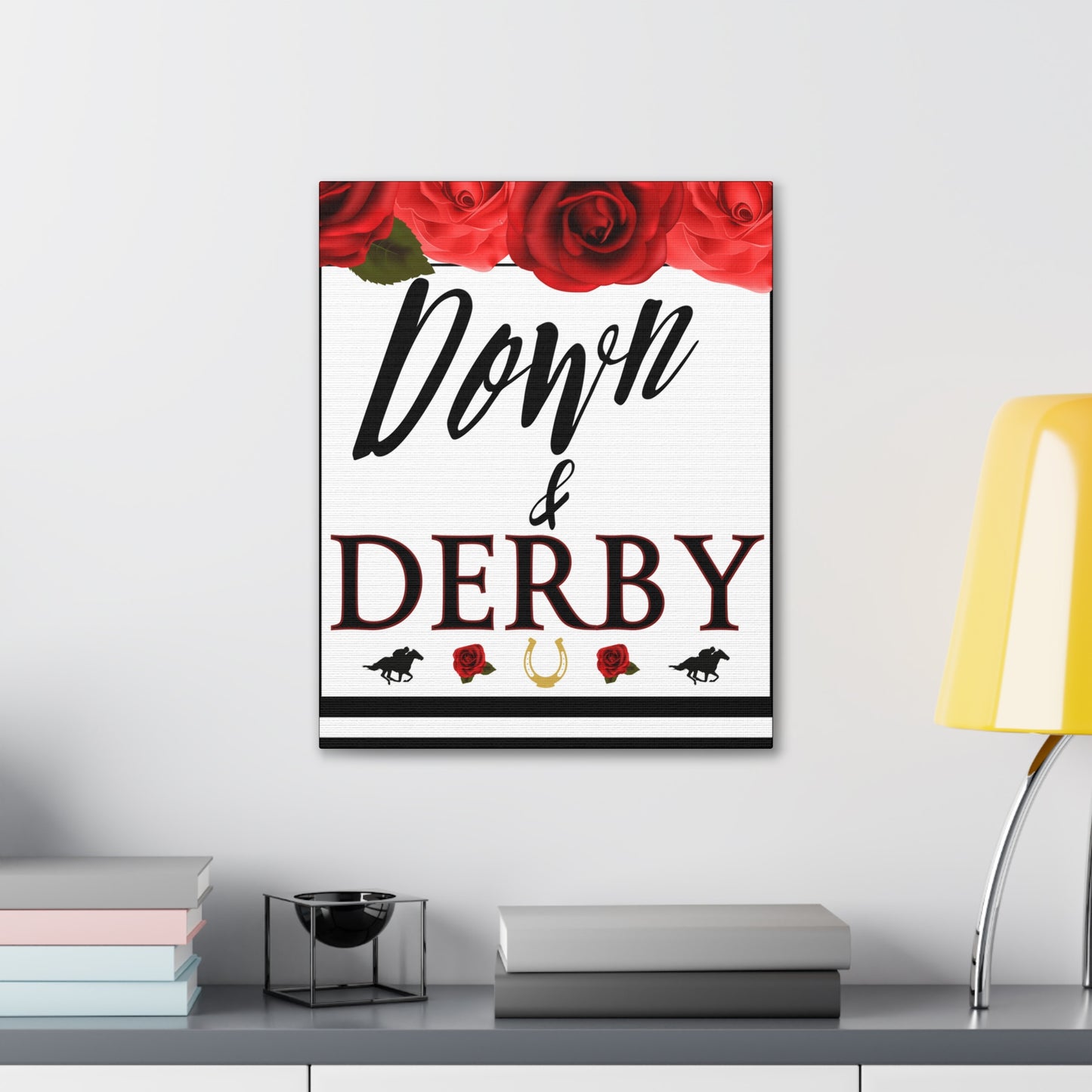 Kentucky Derby Canvas, Kentucky Party Welcome sign,  Kentucky Derby Party, Down and Derby