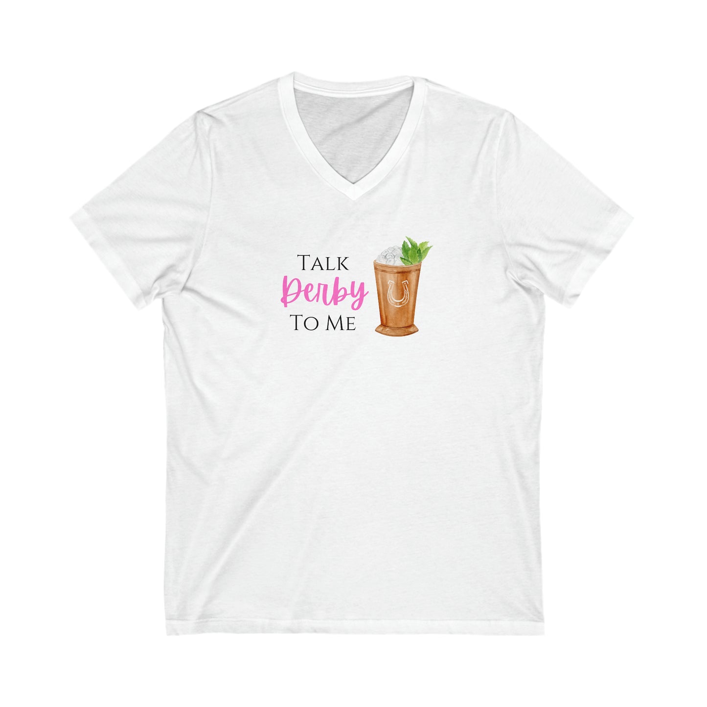 Talk Derby to Me v-neck t-shirt