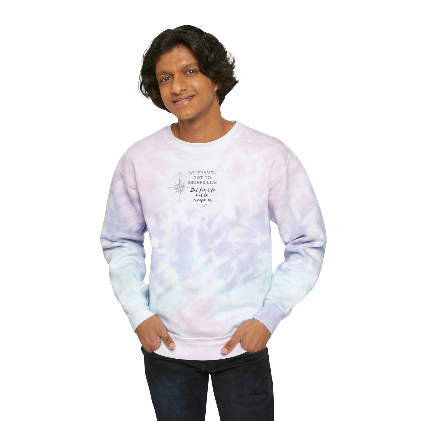 Travel Unisex Tie-Dye Sweatshirt