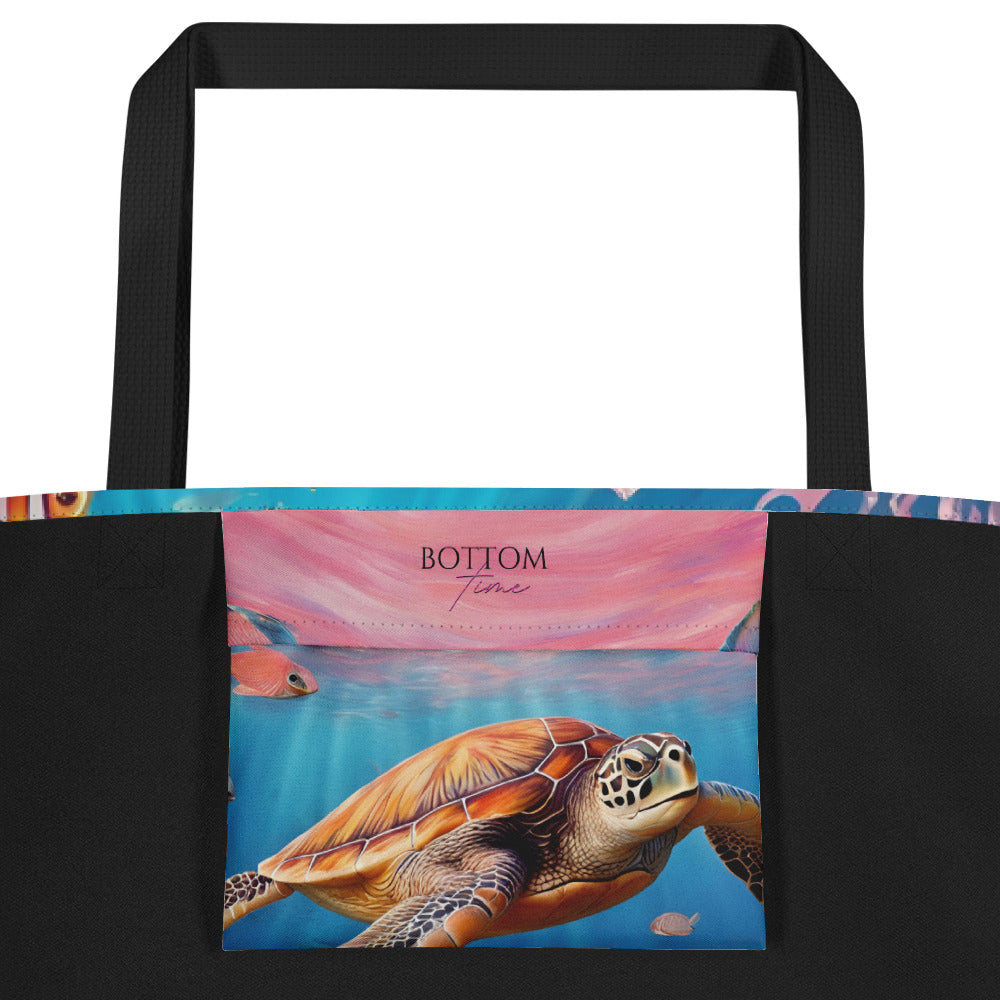 Sea Turtle Large Tote Bag