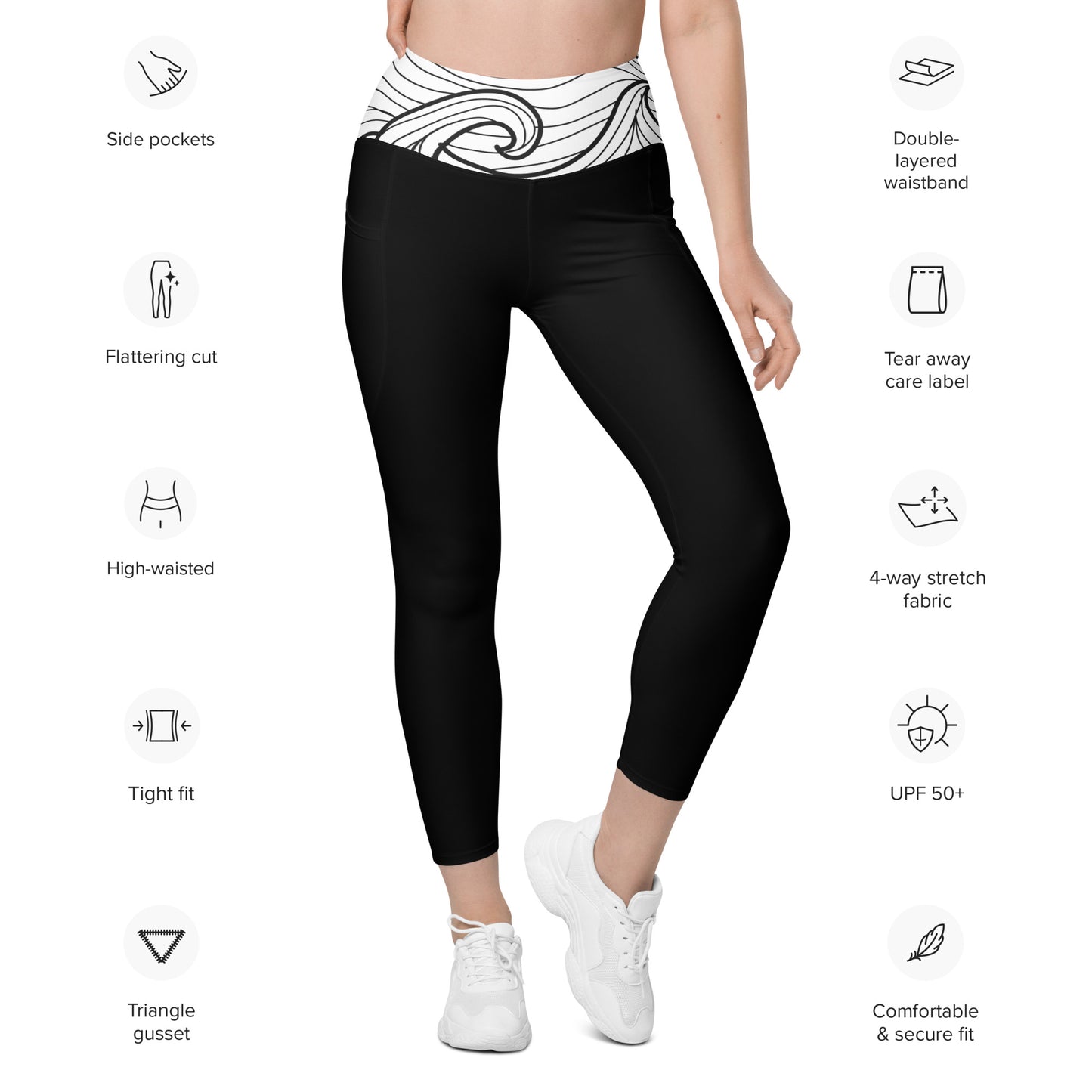 Bottom Time™ Eco-Friendly Dive Leggings, Compass, Sets