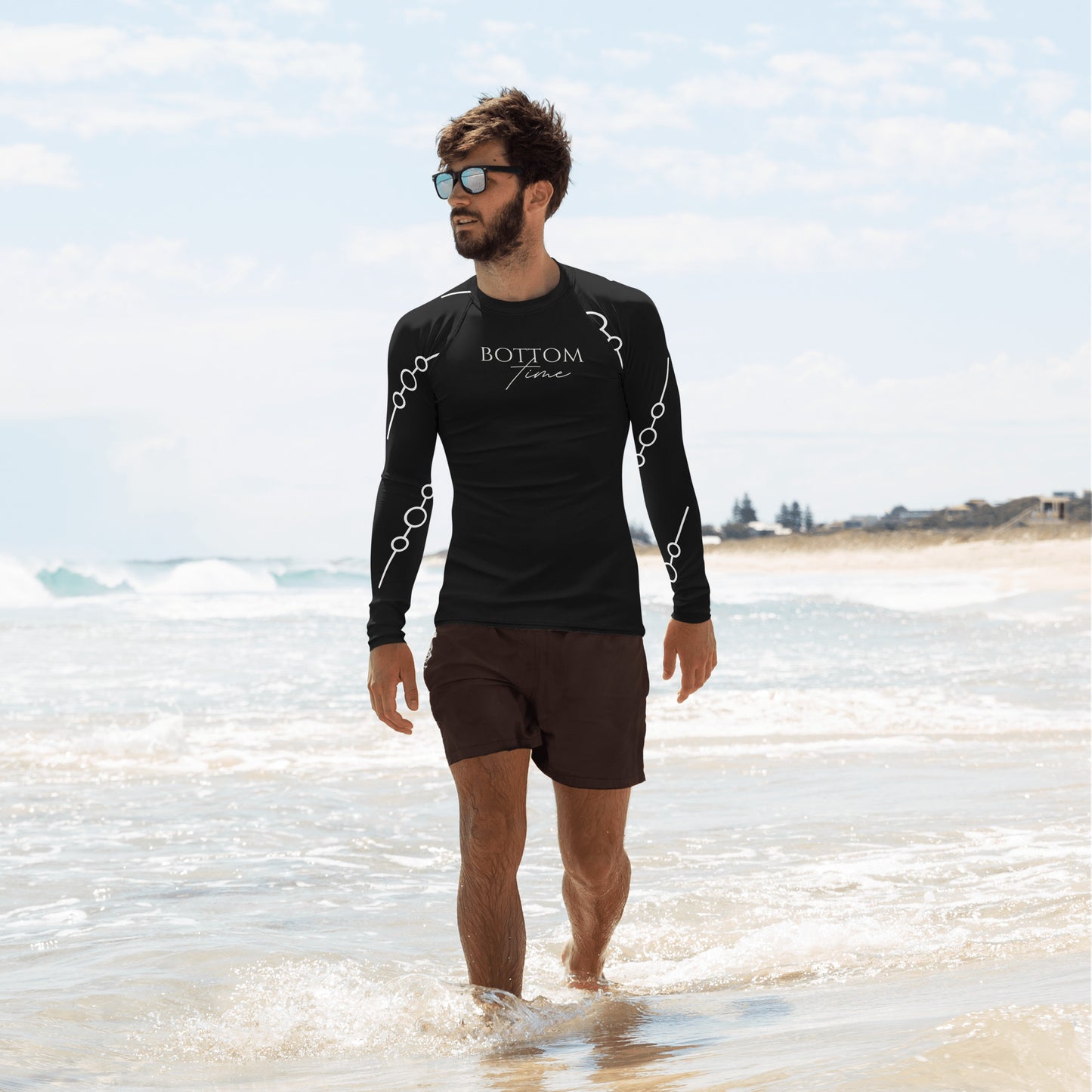 Bottom Time™ Eco-Friendly Men's Rash Guard, Octopus, Sets