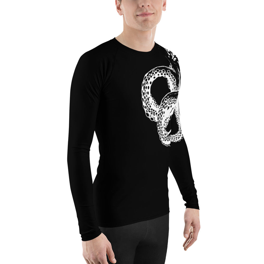 Bottom Time™ Eco-Friendly Men's Rash Guard, Octopus Shirt