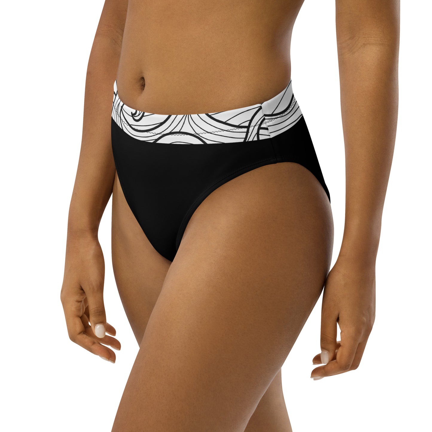 Bottom Time™ Eco-Friendly Recycled High-Waisted Bikini, Compass