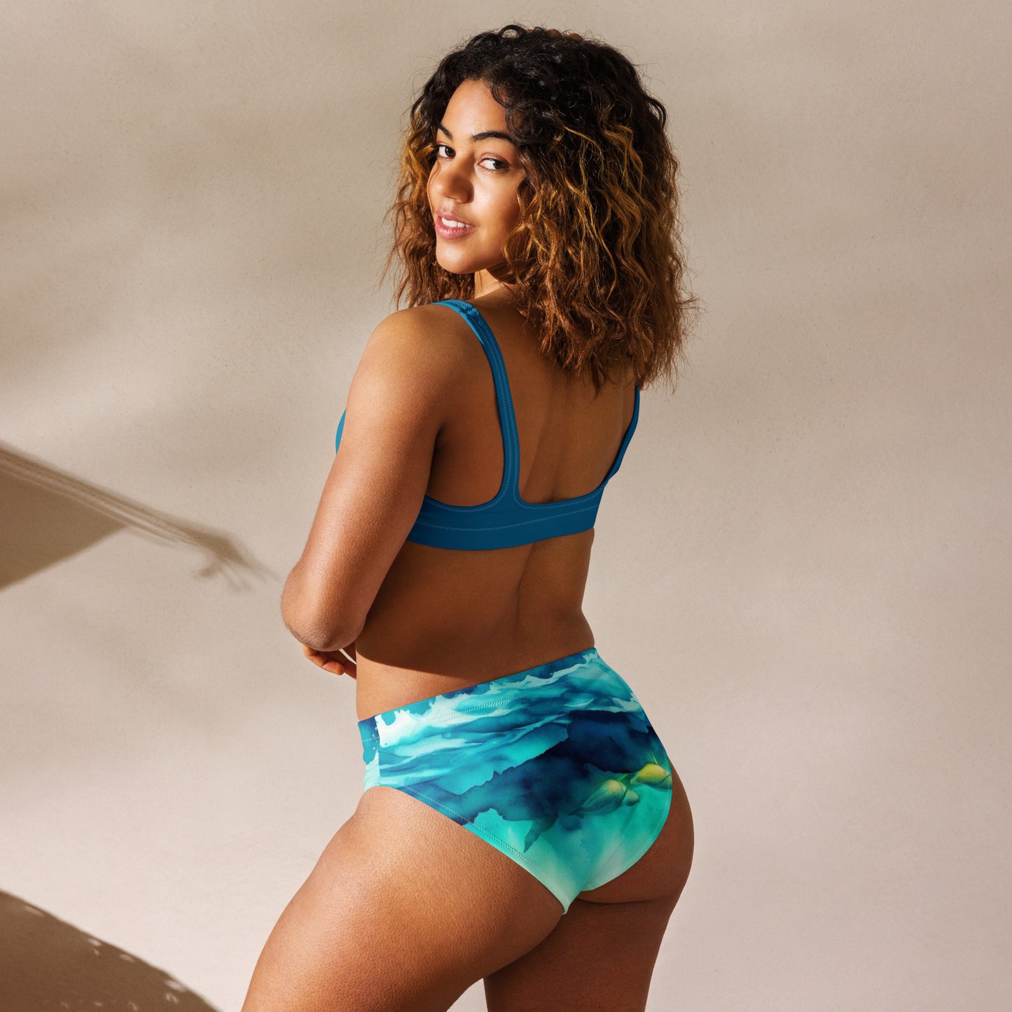 Bottom Time™ Recycled high-waisted Sport Bikini, Set