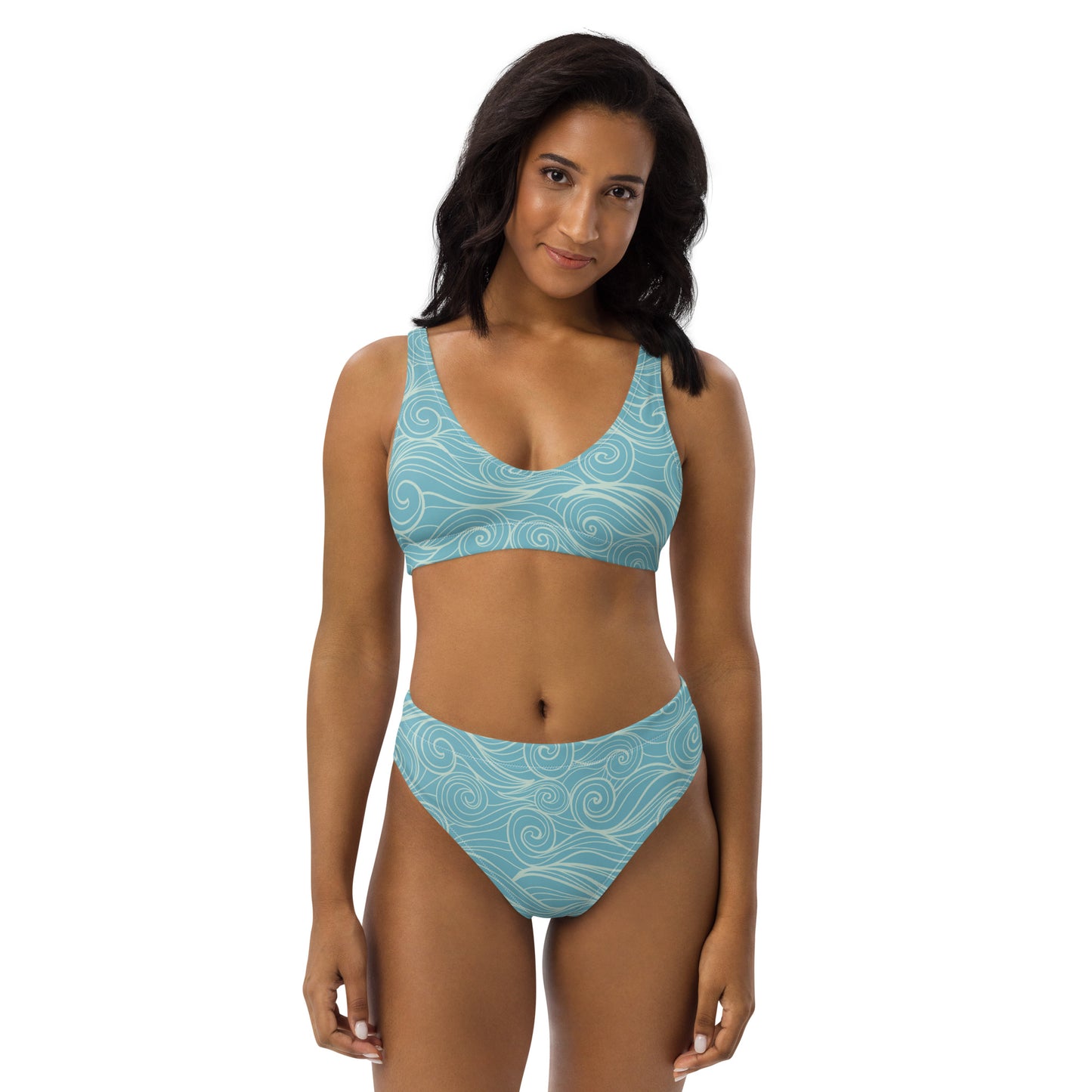 Bottom Time™ Eco-Friendly Recycled high-waisted bikini, Dolphin