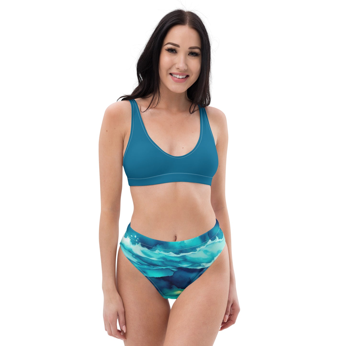 Bottom Time™ Recycled high-waisted Sport Bikini, Set