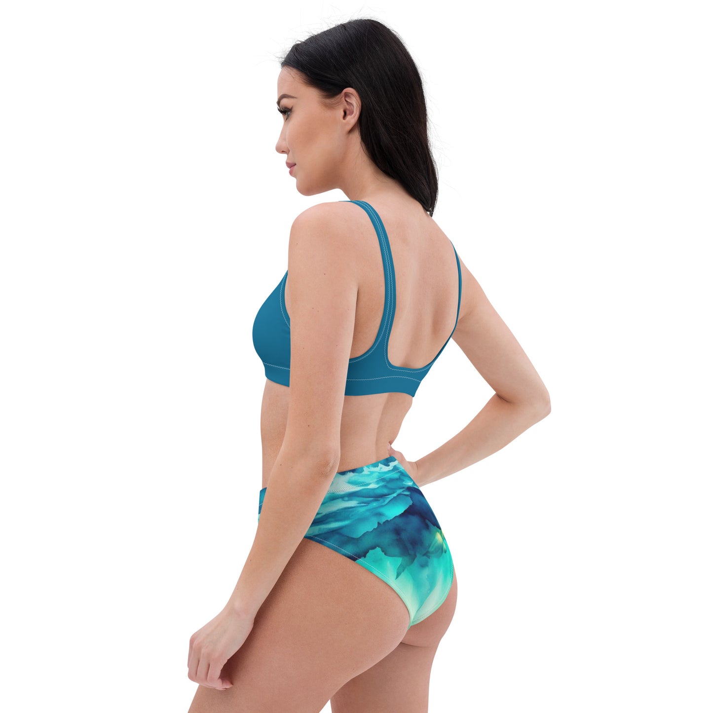 Bottom Time™ Recycled high-waisted Sport Bikini, Set