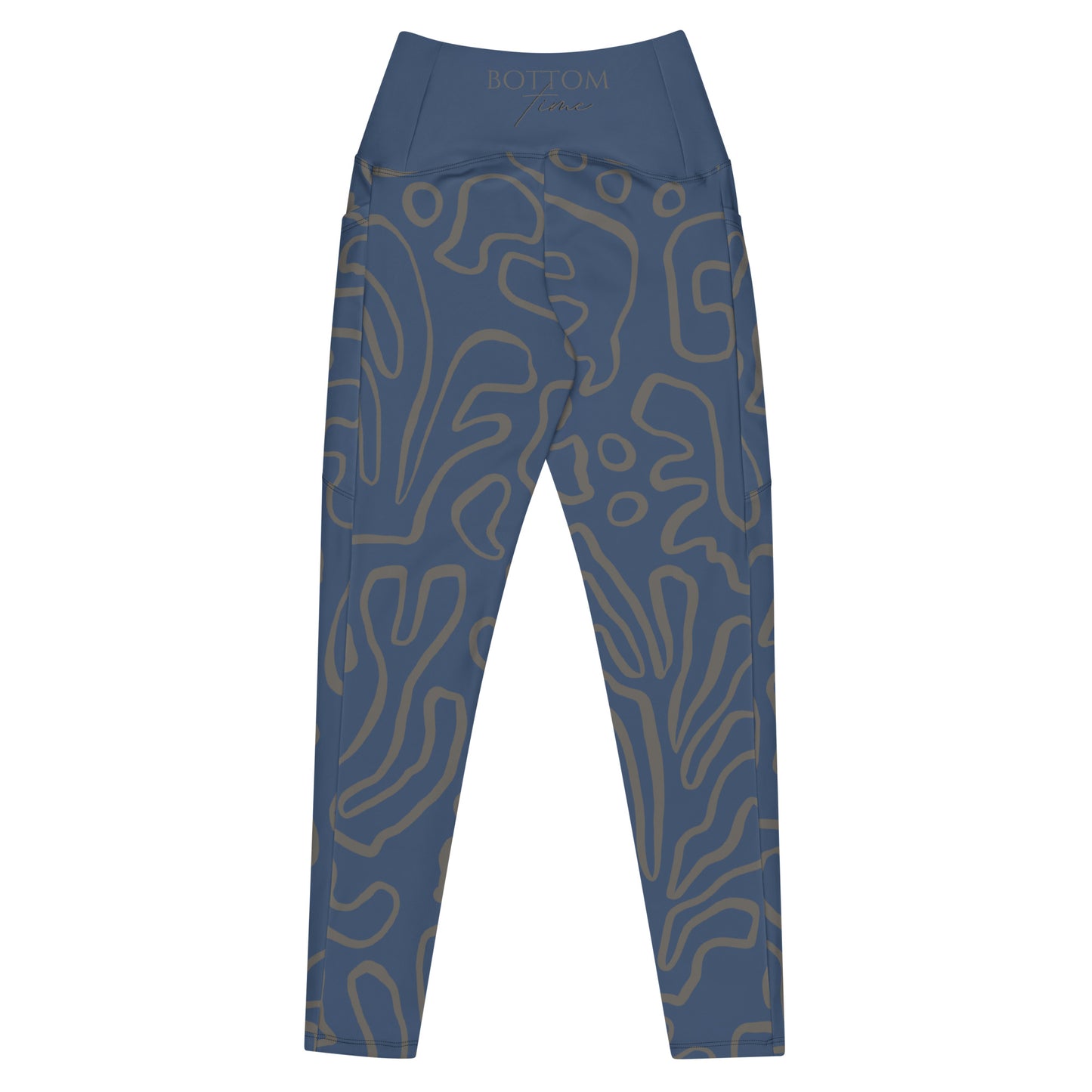 Bottom Time™ Eco-Friendly Dive Leggings, scuba pants with pockets, coral, blue, sets