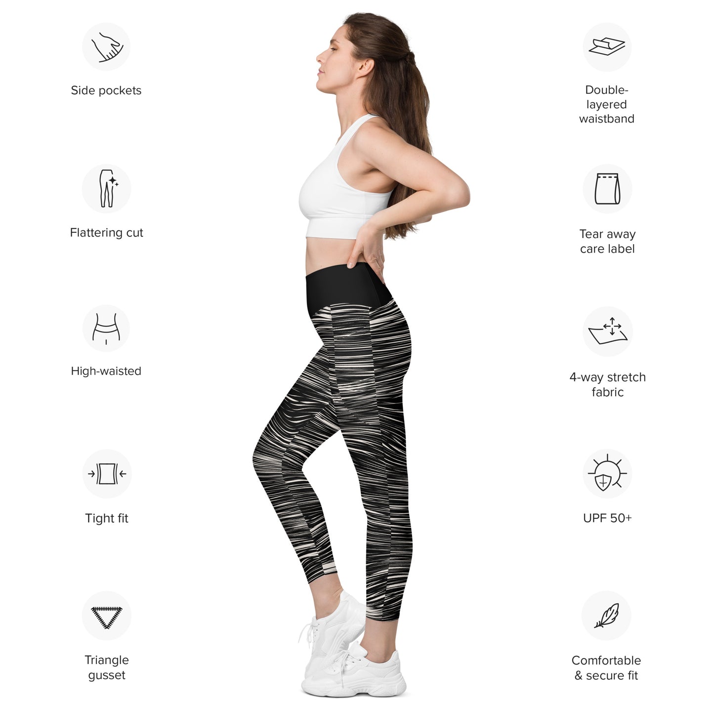 Bottom Time™ Eco-Friendly Dive Leggings, Scuba Pants with pockets,Sets