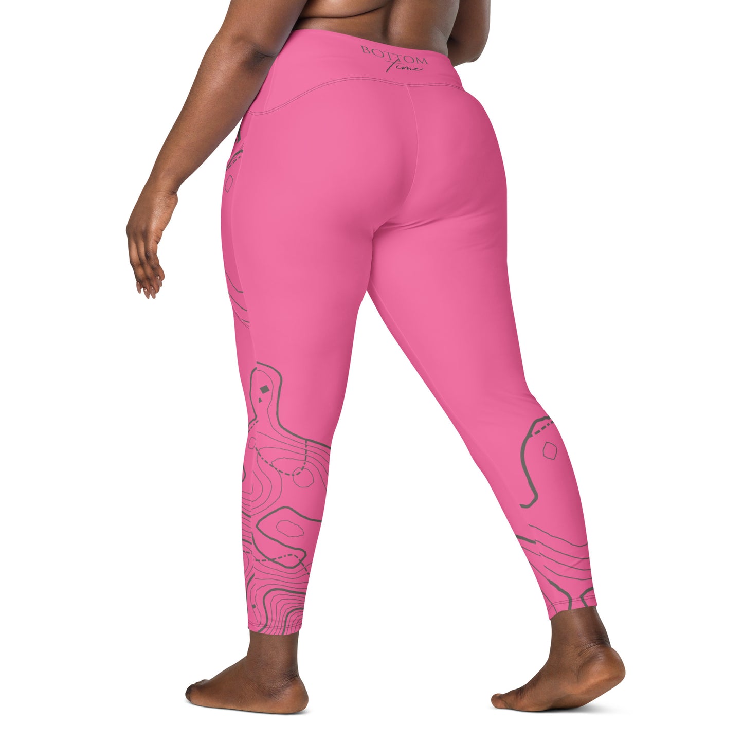 Bottom Time™ Eco-Friendly Dive Leggings, scuba pants with pockets pink, sets