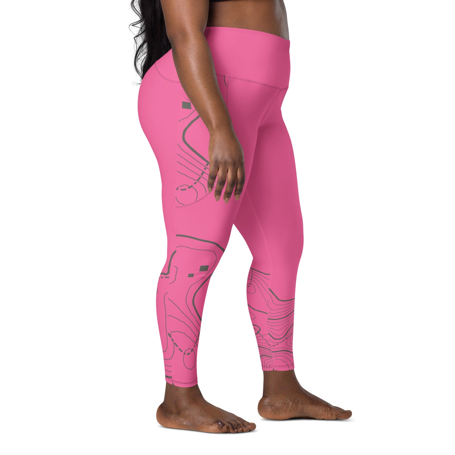 Bottom Time™ Eco-Friendly Dive Leggings, scuba pants with pockets pink, sets