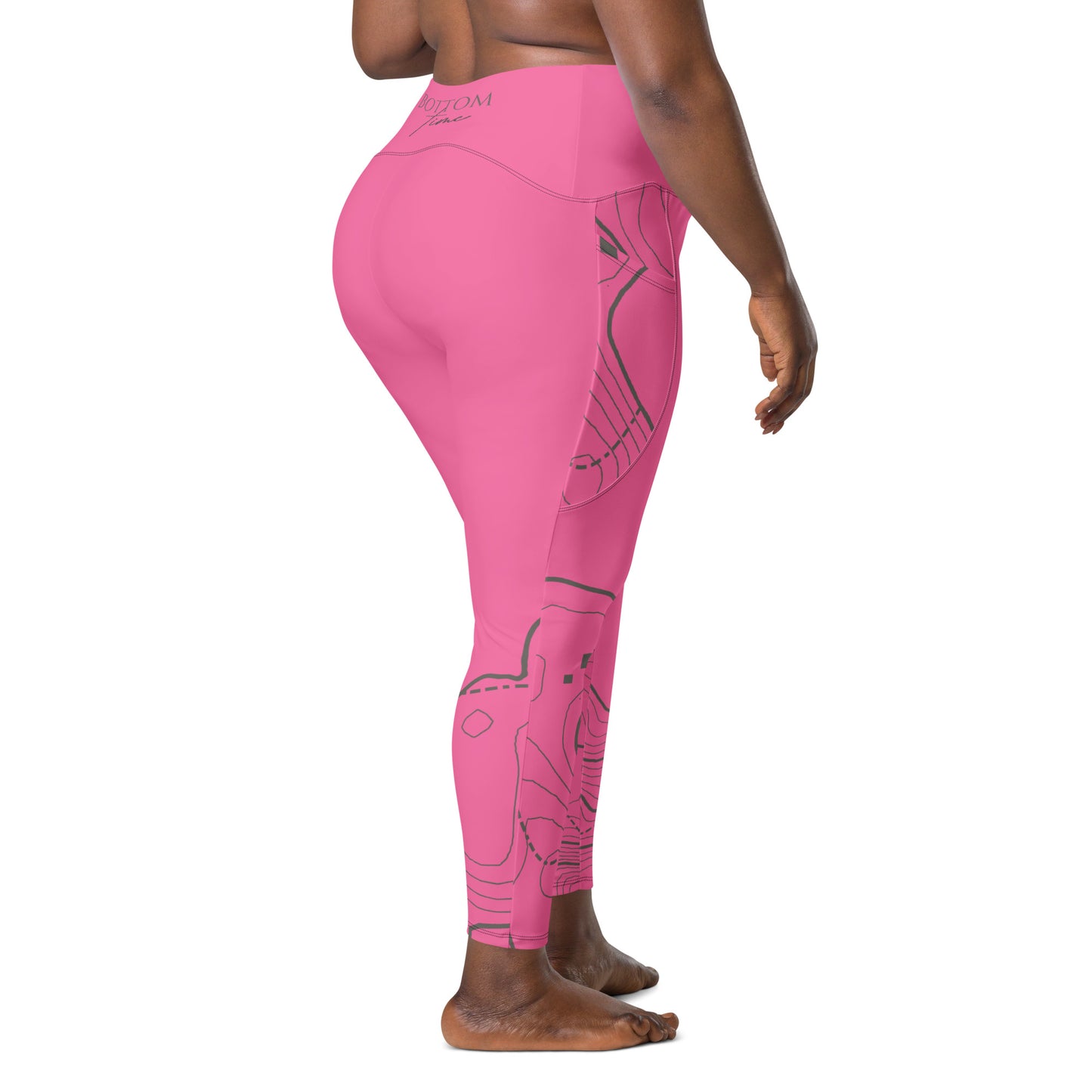 Bottom Time™ Eco-Friendly Dive Leggings, scuba pants with pockets pink, sets