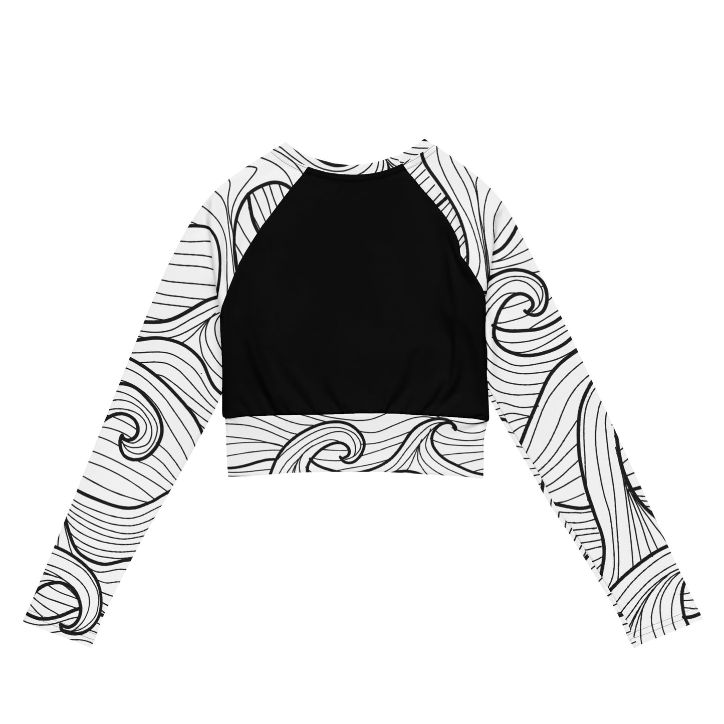 Bottom Time™ Eco-Friendly Long-Sleeve Crop Top, Rash Guard, Compass, Sets