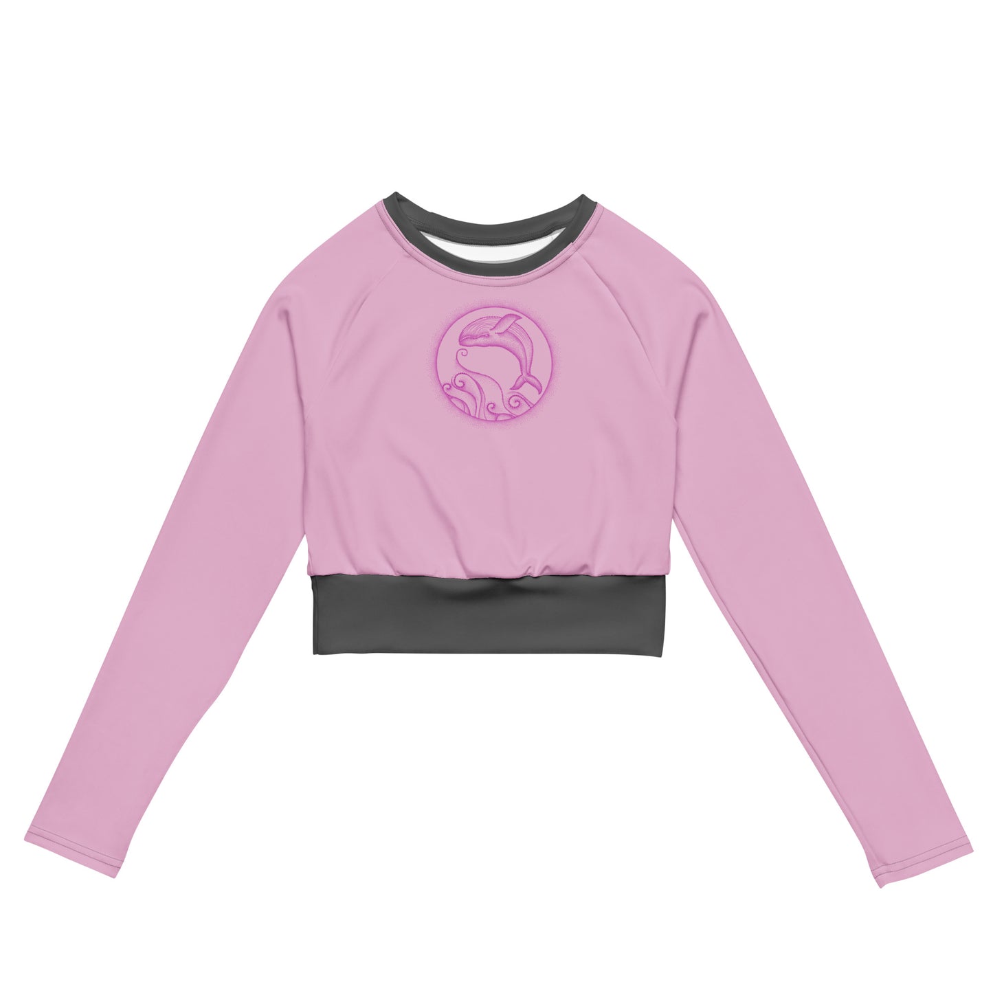 Bottom Time™ Eco-Friendly long-sleeve crop top, Pink