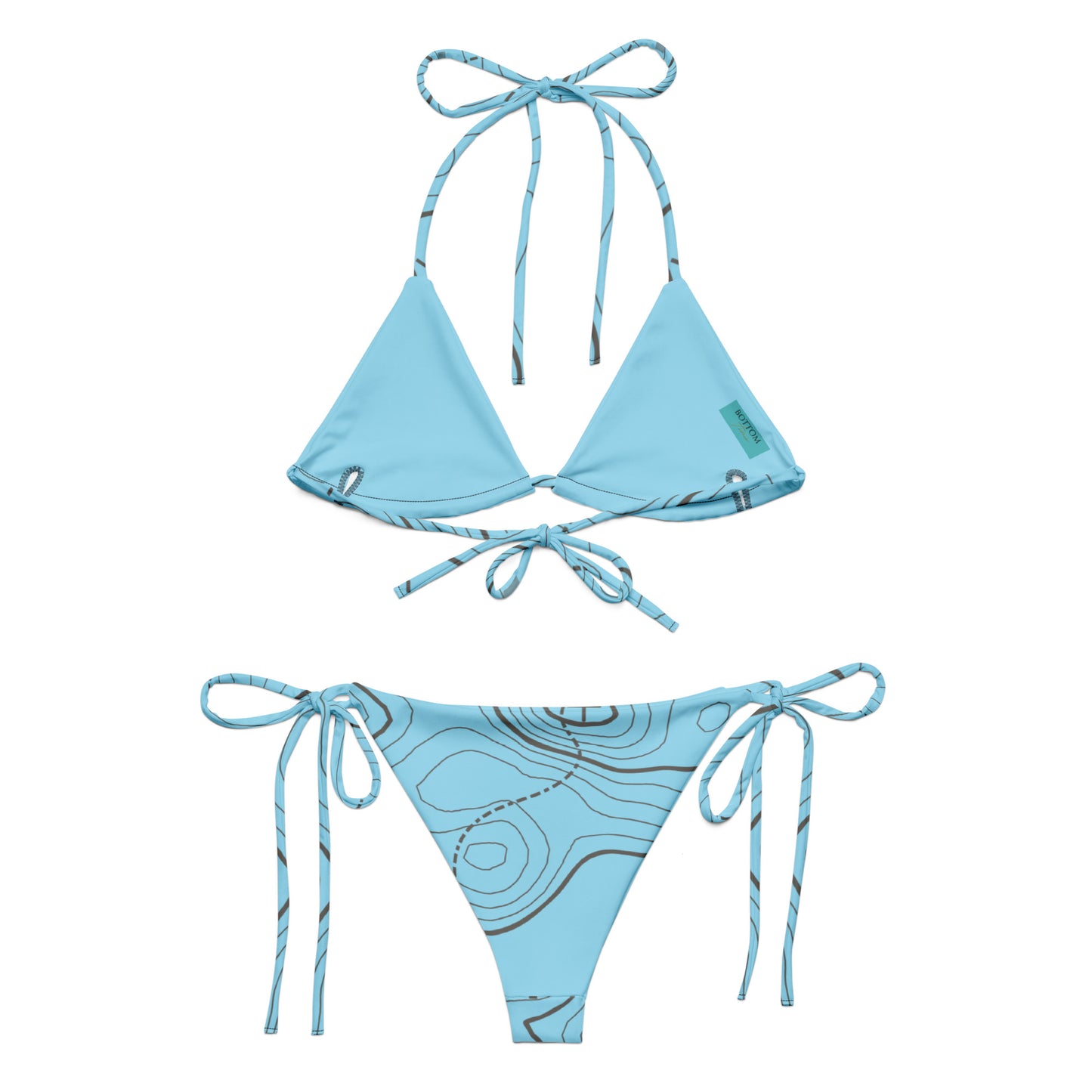 Bottom Time™ Women's Bikini Swimsuit, Blue, Ocean Floor, Sets