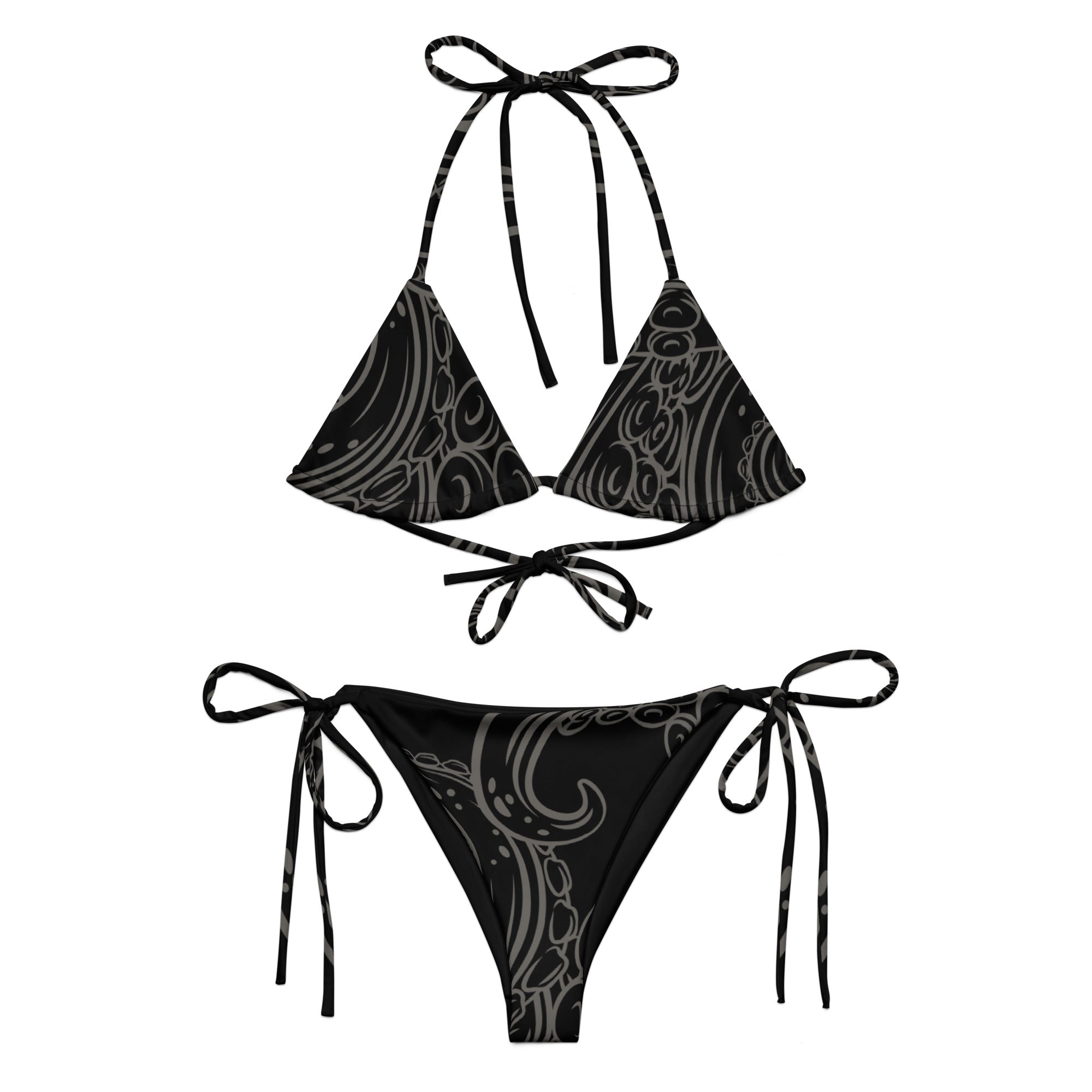 Shop Black Recycled String Bikini Swimwear